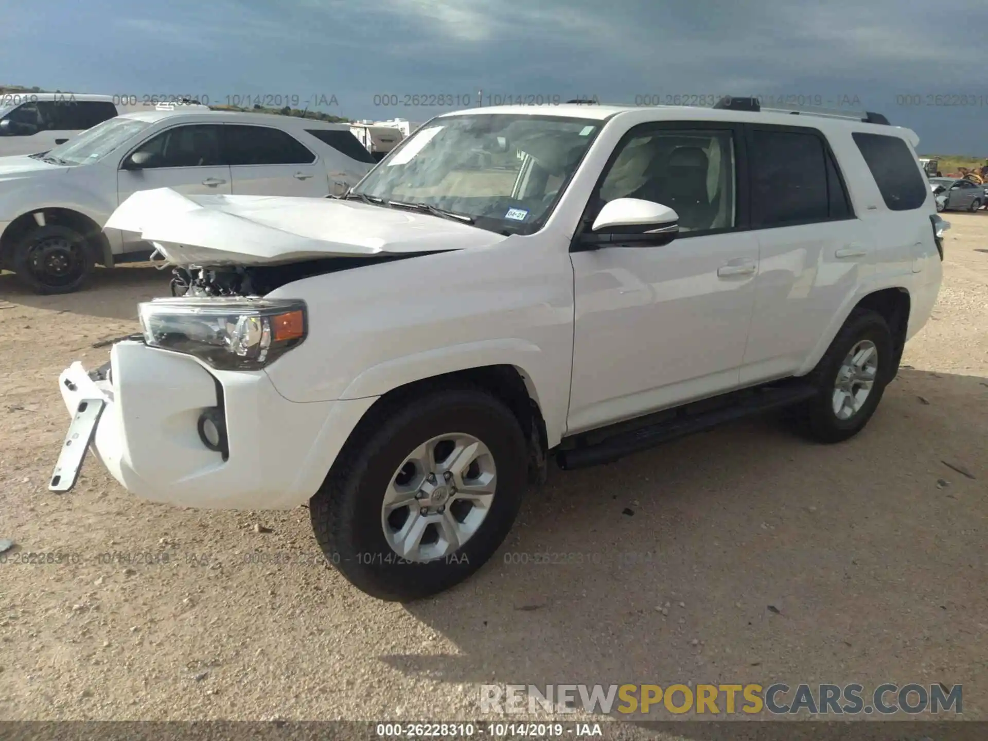 2 Photograph of a damaged car JTEZU5JR7K5205970 TOYOTA 4RUNNER 2019