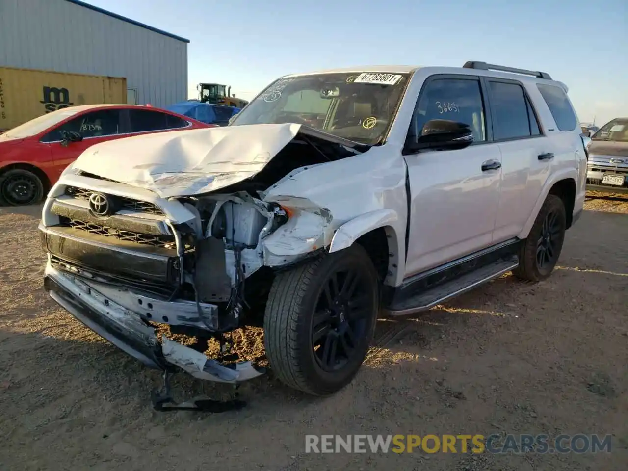 2 Photograph of a damaged car JTEZU5JR7K5208741 TOYOTA 4RUNNER 2019