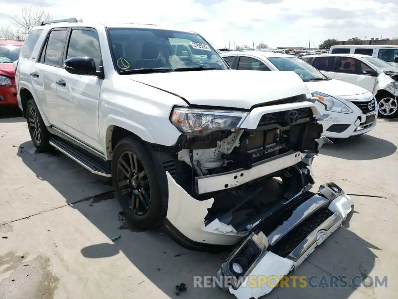 1 Photograph of a damaged car JTEZU5JR7K5209291 TOYOTA 4RUNNER 2019