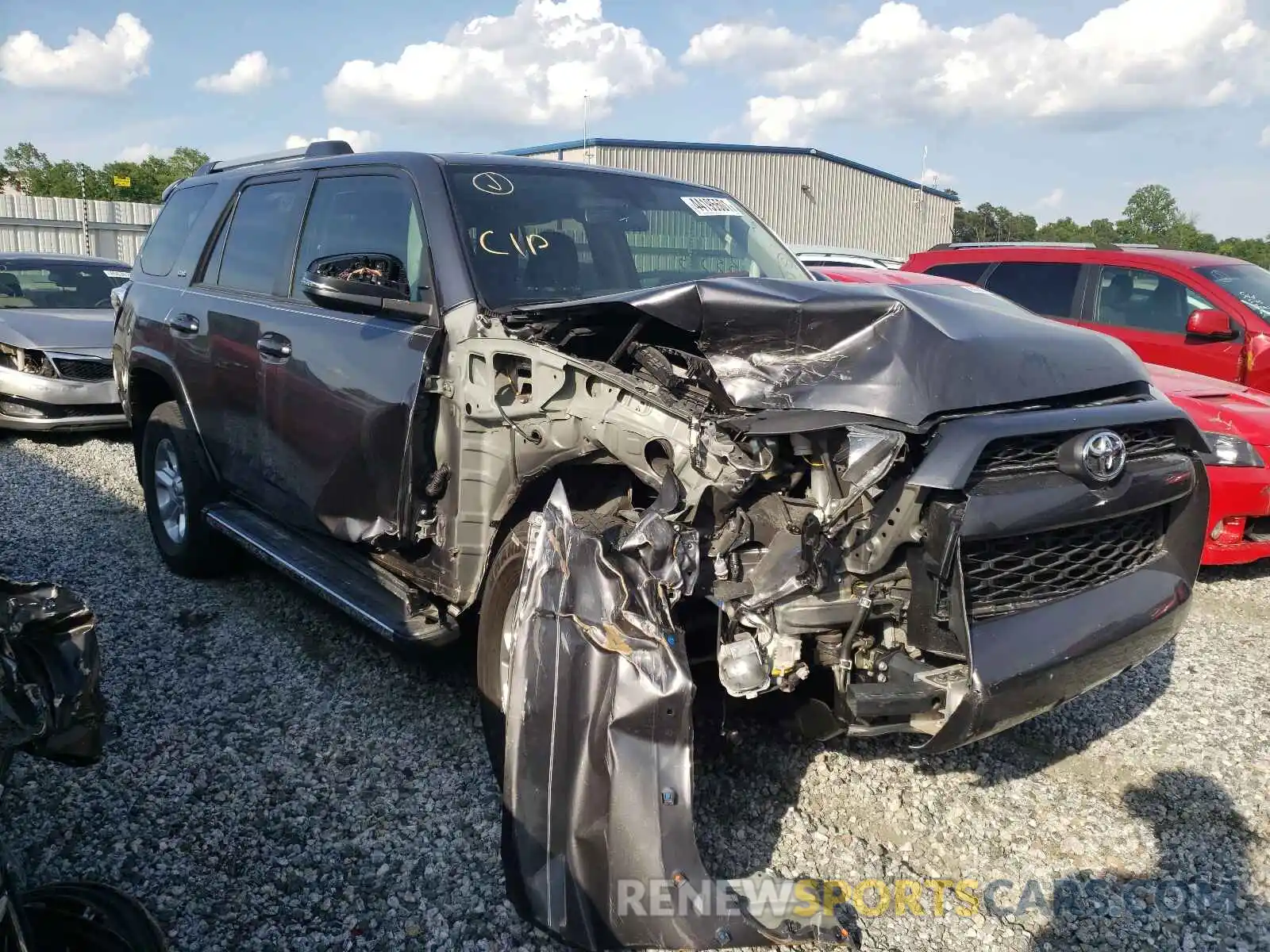 1 Photograph of a damaged car JTEZU5JR7K5209761 TOYOTA 4RUNNER 2019