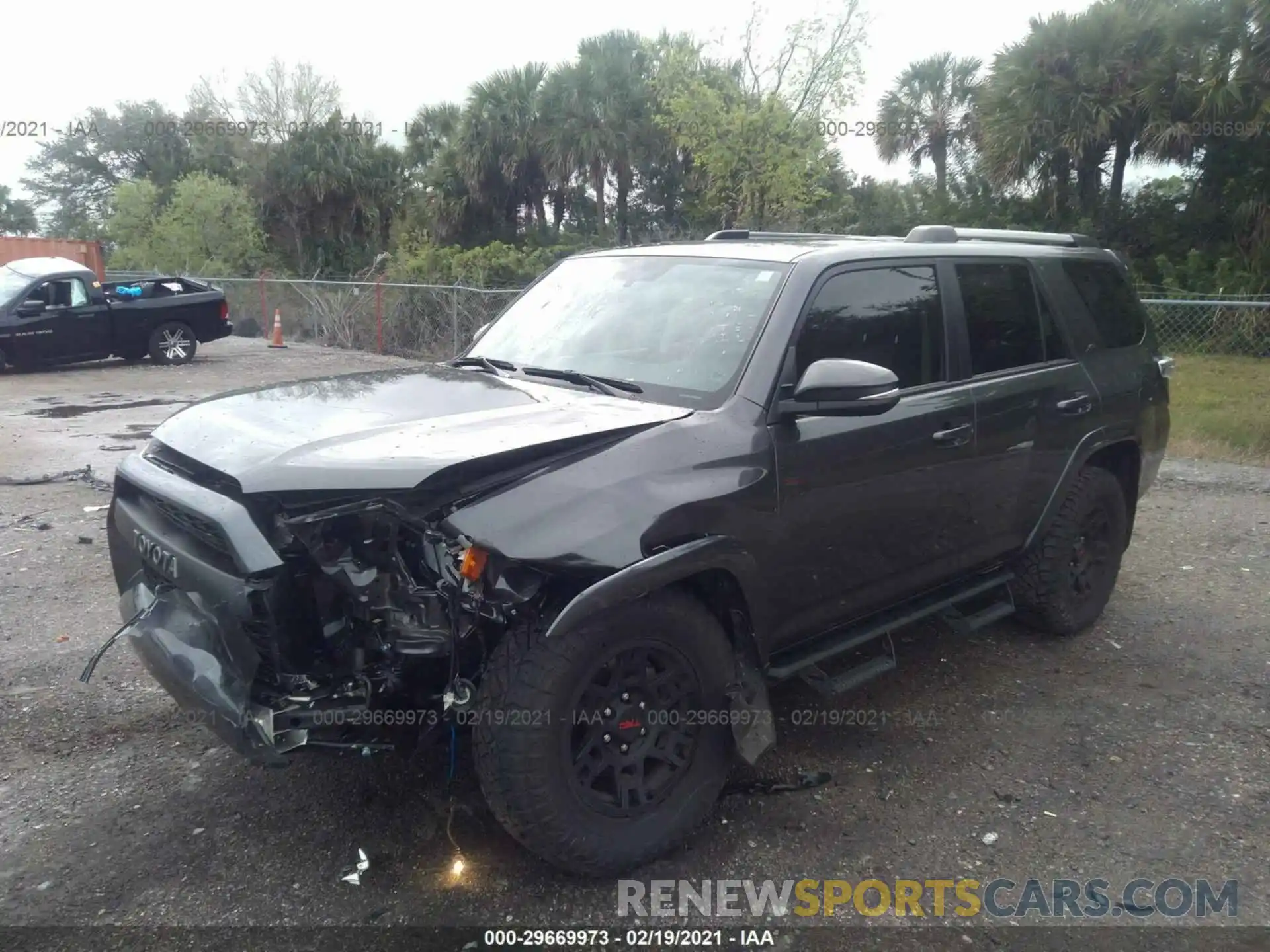 2 Photograph of a damaged car JTEZU5JR7K5210067 TOYOTA 4RUNNER 2019