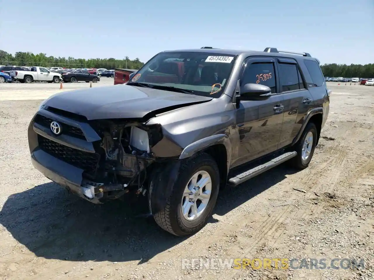 2 Photograph of a damaged car JTEZU5JR7K5212045 TOYOTA 4RUNNER 2019