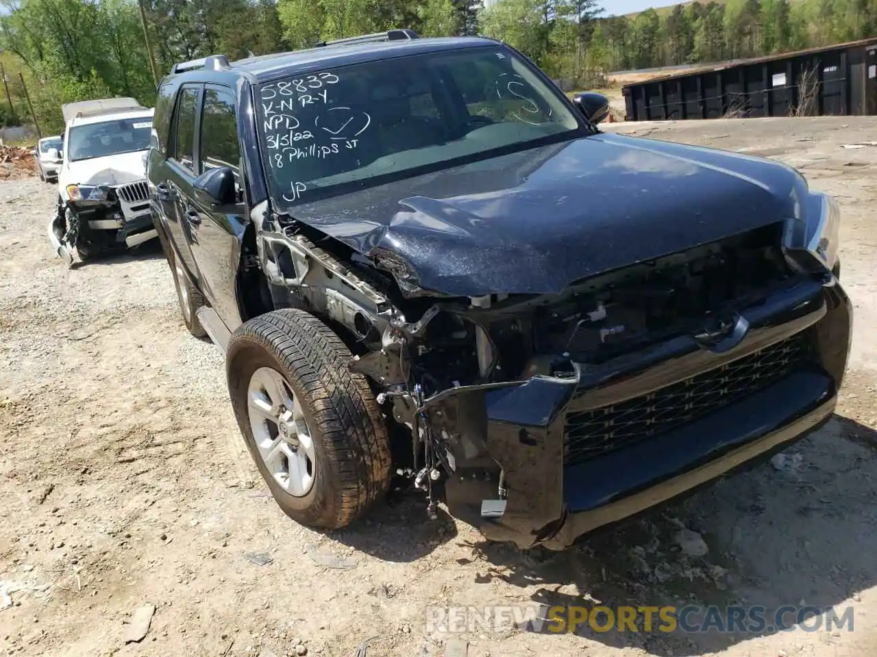 9 Photograph of a damaged car JTEZU5JR7K5213292 TOYOTA 4RUNNER 2019