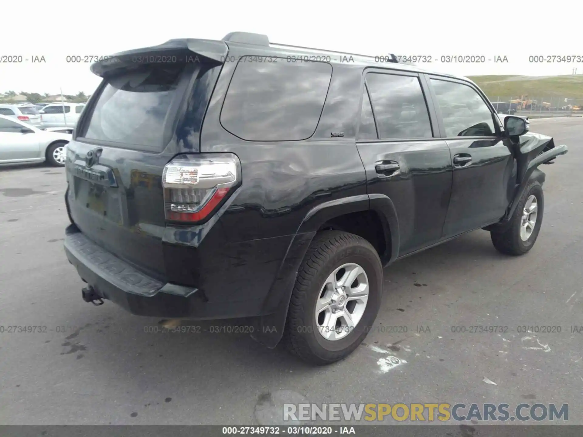 4 Фотография поврежденного автомобиля JTEZU5JR7K5213423 TOYOTA 4RUNNER 2019