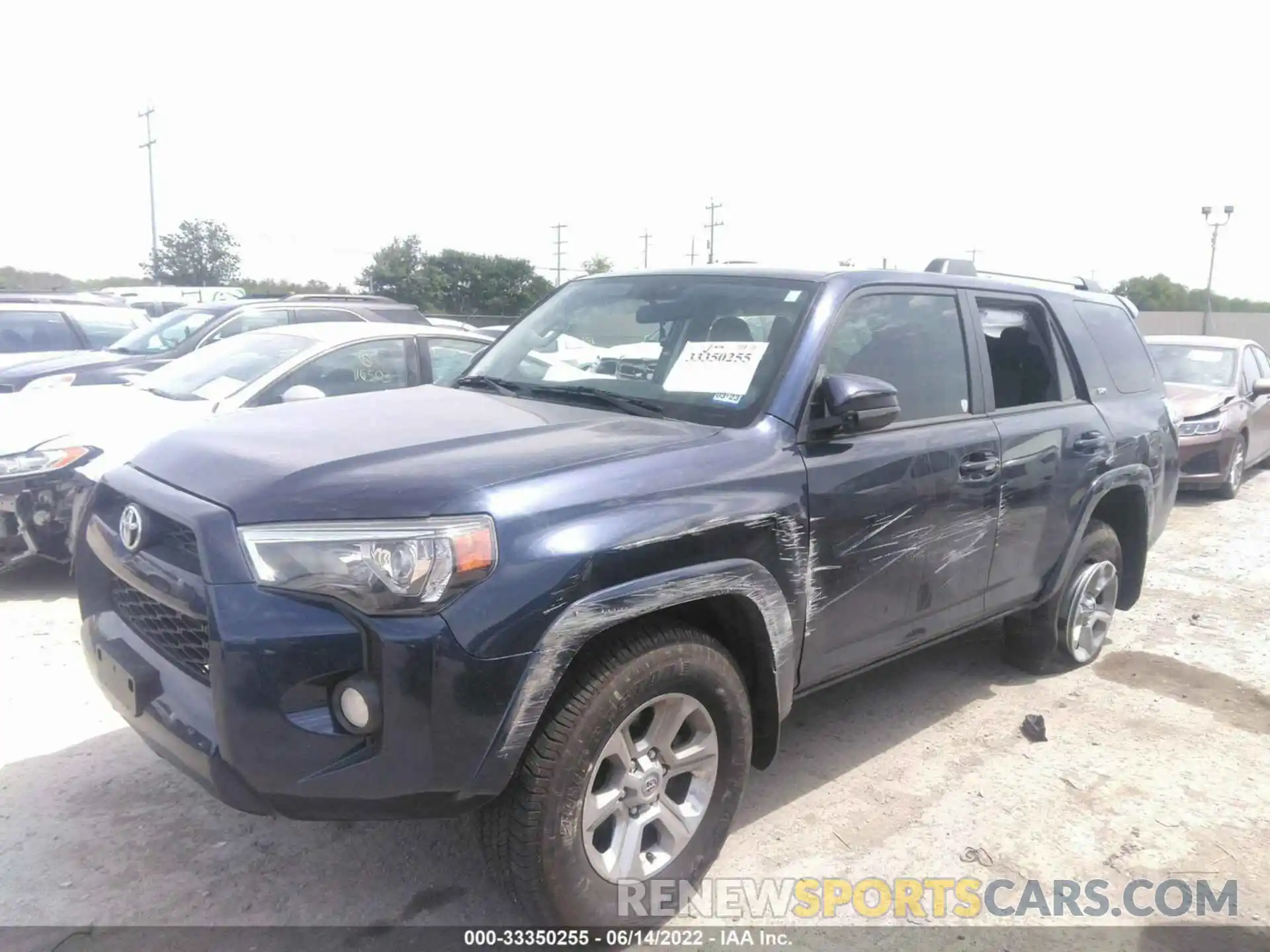 2 Photograph of a damaged car JTEZU5JR8K5192727 TOYOTA 4RUNNER 2019