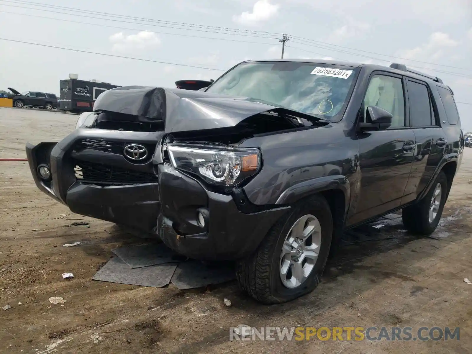 2 Photograph of a damaged car JTEZU5JR8K5197491 TOYOTA 4RUNNER 2019