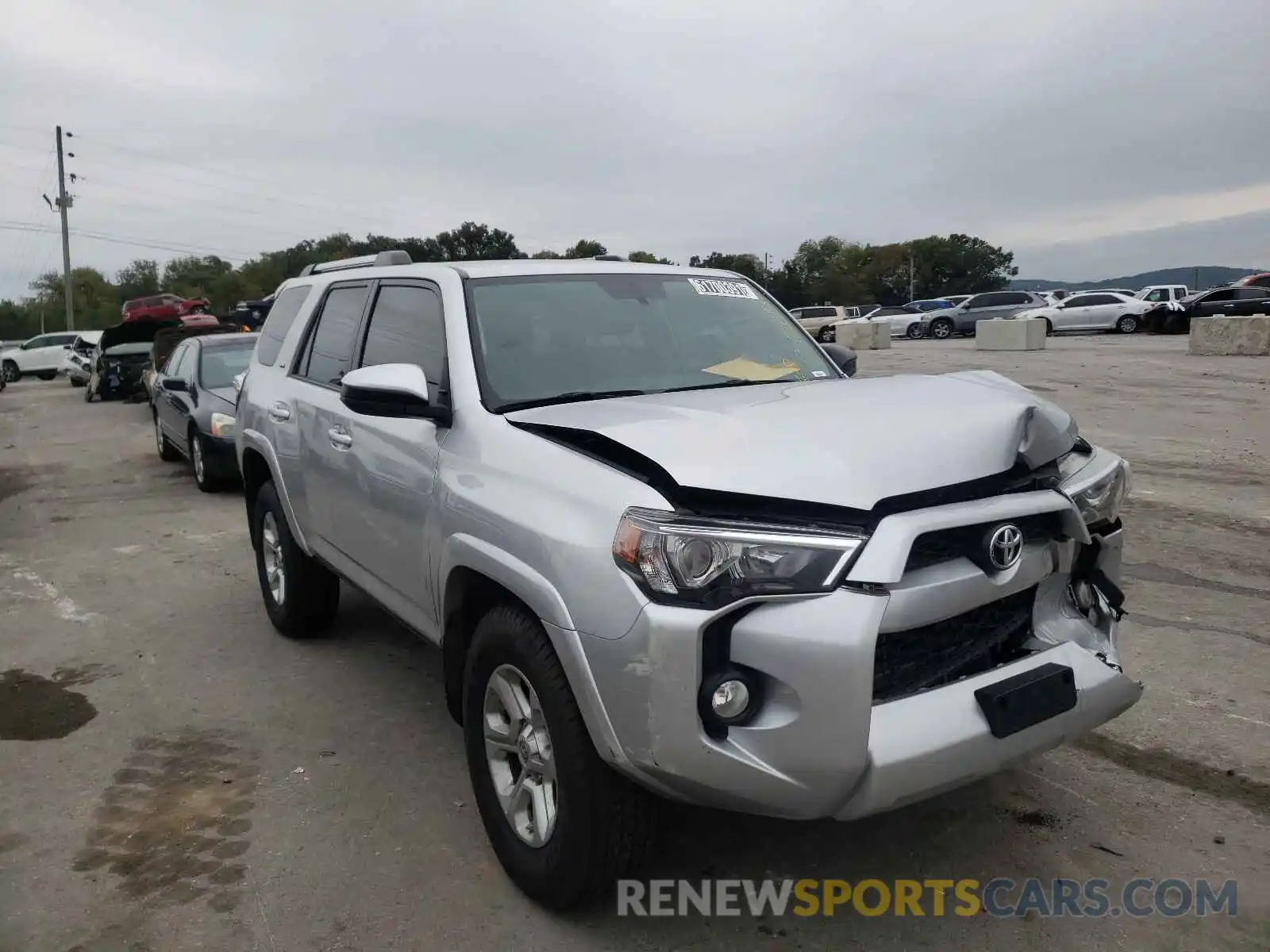 1 Photograph of a damaged car JTEZU5JR8K5198186 TOYOTA 4RUNNER 2019