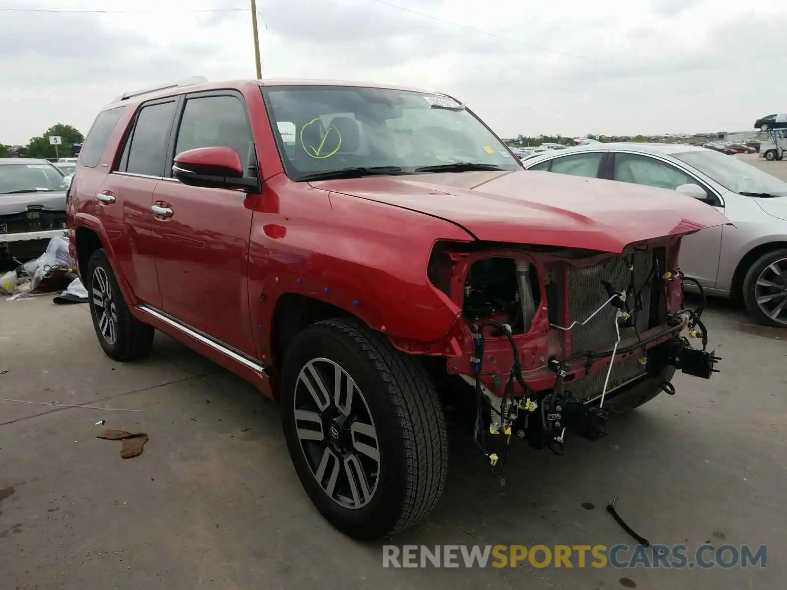 1 Photograph of a damaged car JTEZU5JR8K5198494 TOYOTA 4RUNNER 2019