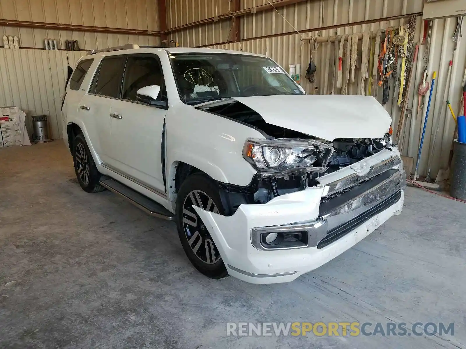 1 Photograph of a damaged car JTEZU5JR8K5198687 TOYOTA 4RUNNER 2019