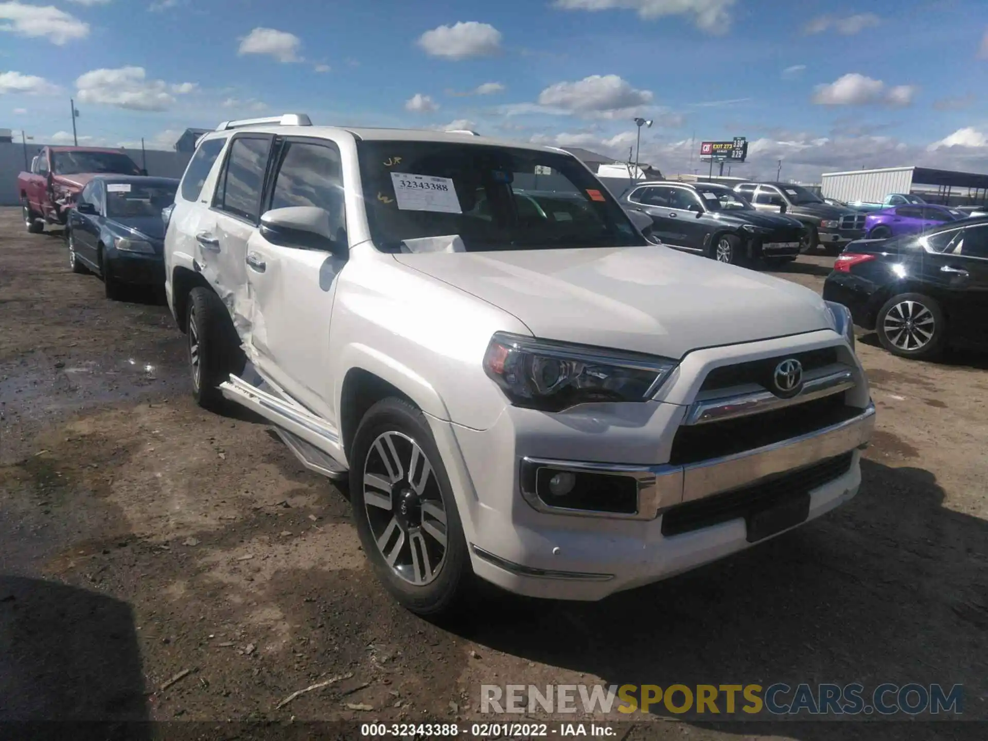 1 Photograph of a damaged car JTEZU5JR8K5200289 TOYOTA 4RUNNER 2019