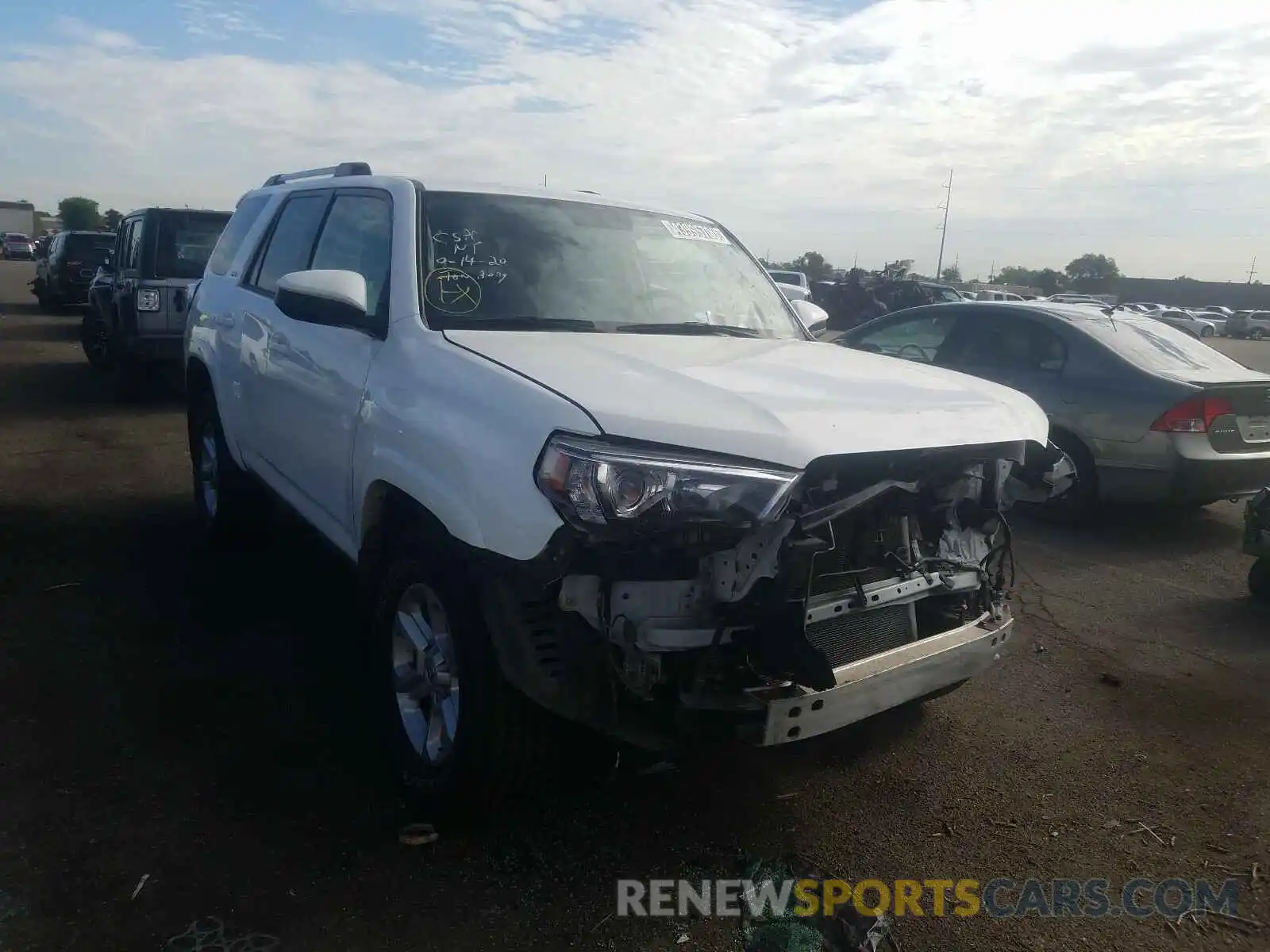 1 Photograph of a damaged car JTEZU5JR8K5205167 TOYOTA 4RUNNER 2019