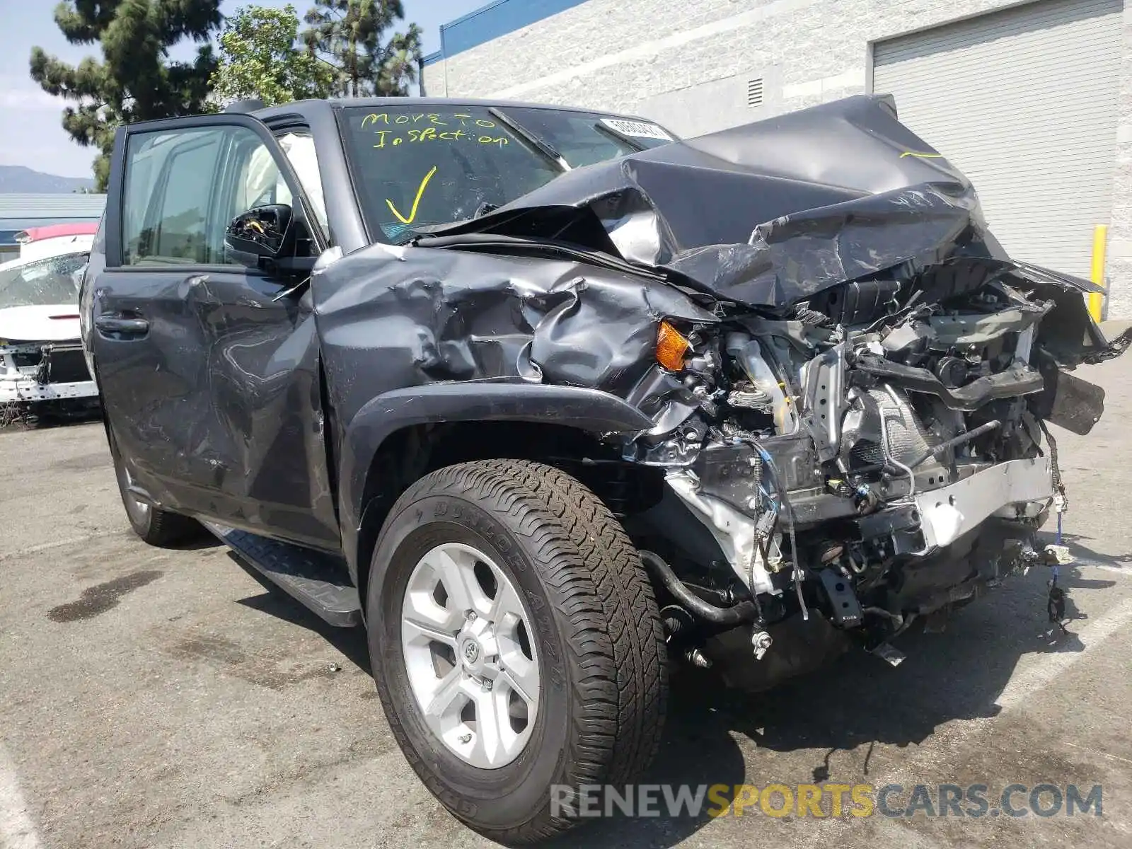 1 Photograph of a damaged car JTEZU5JR9K5191585 TOYOTA 4RUNNER 2019