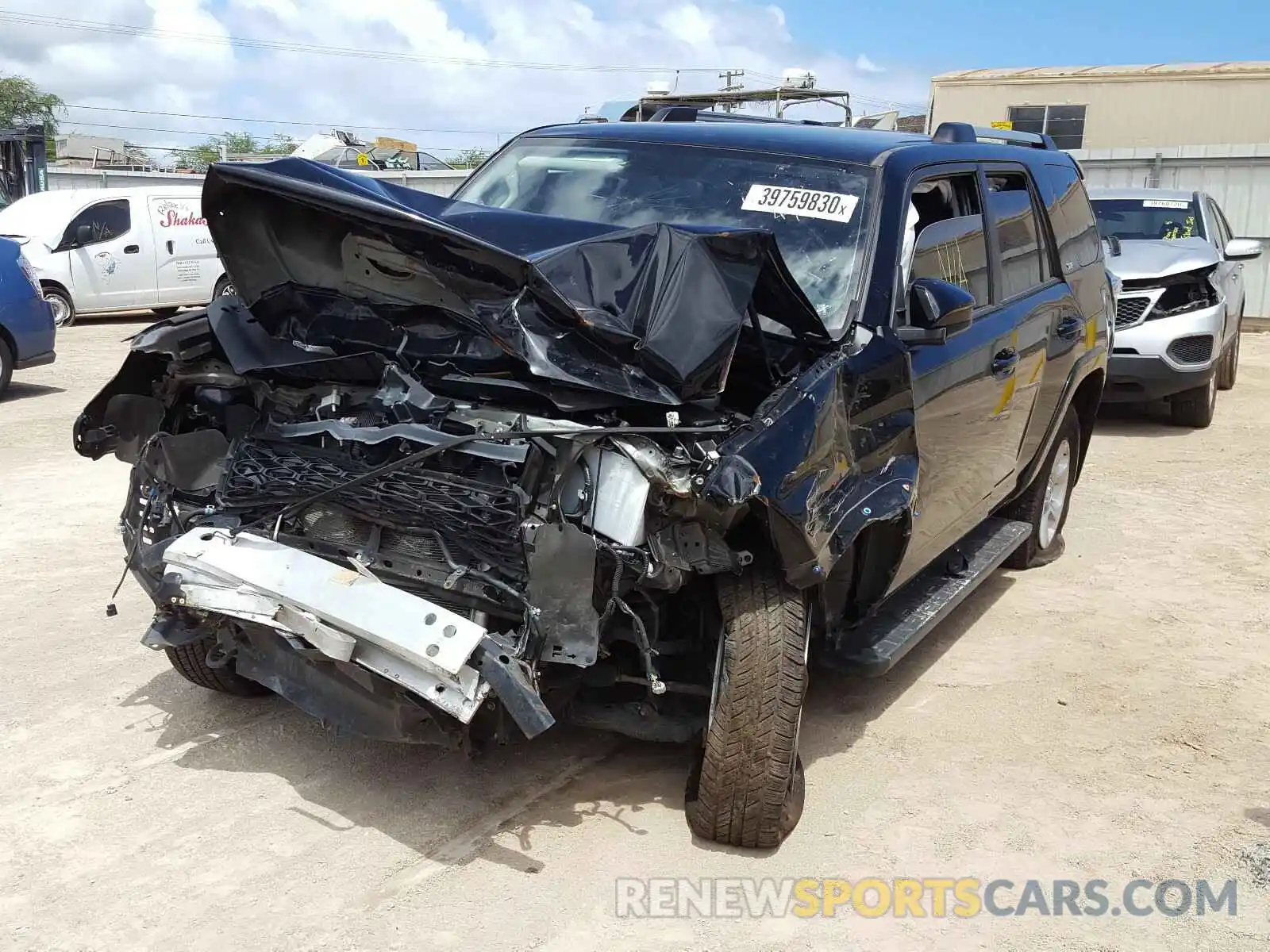 2 Photograph of a damaged car JTEZU5JR9K5193790 TOYOTA 4RUNNER 2019