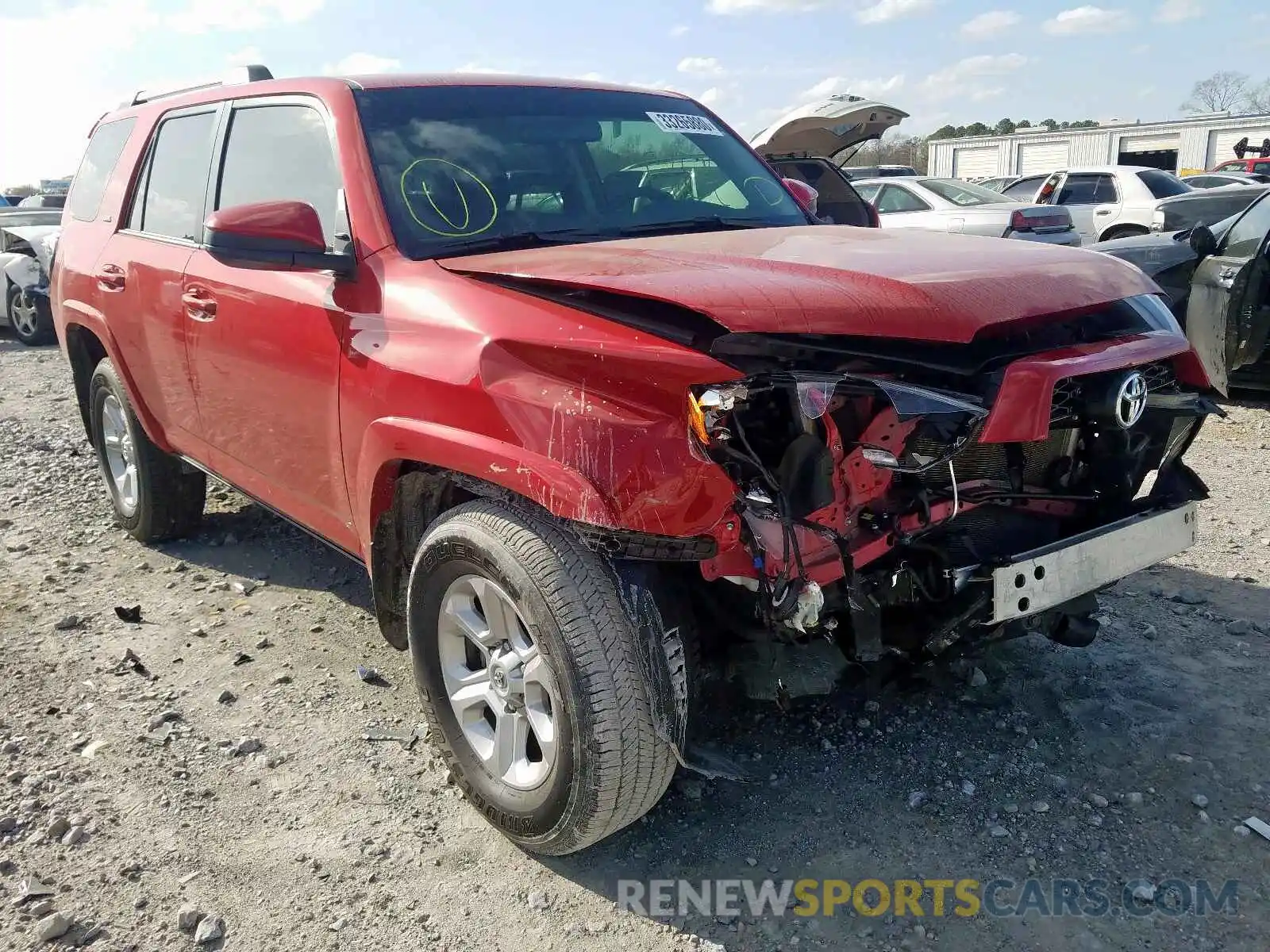 1 Photograph of a damaged car JTEZU5JR9K5196821 TOYOTA 4RUNNER 2019