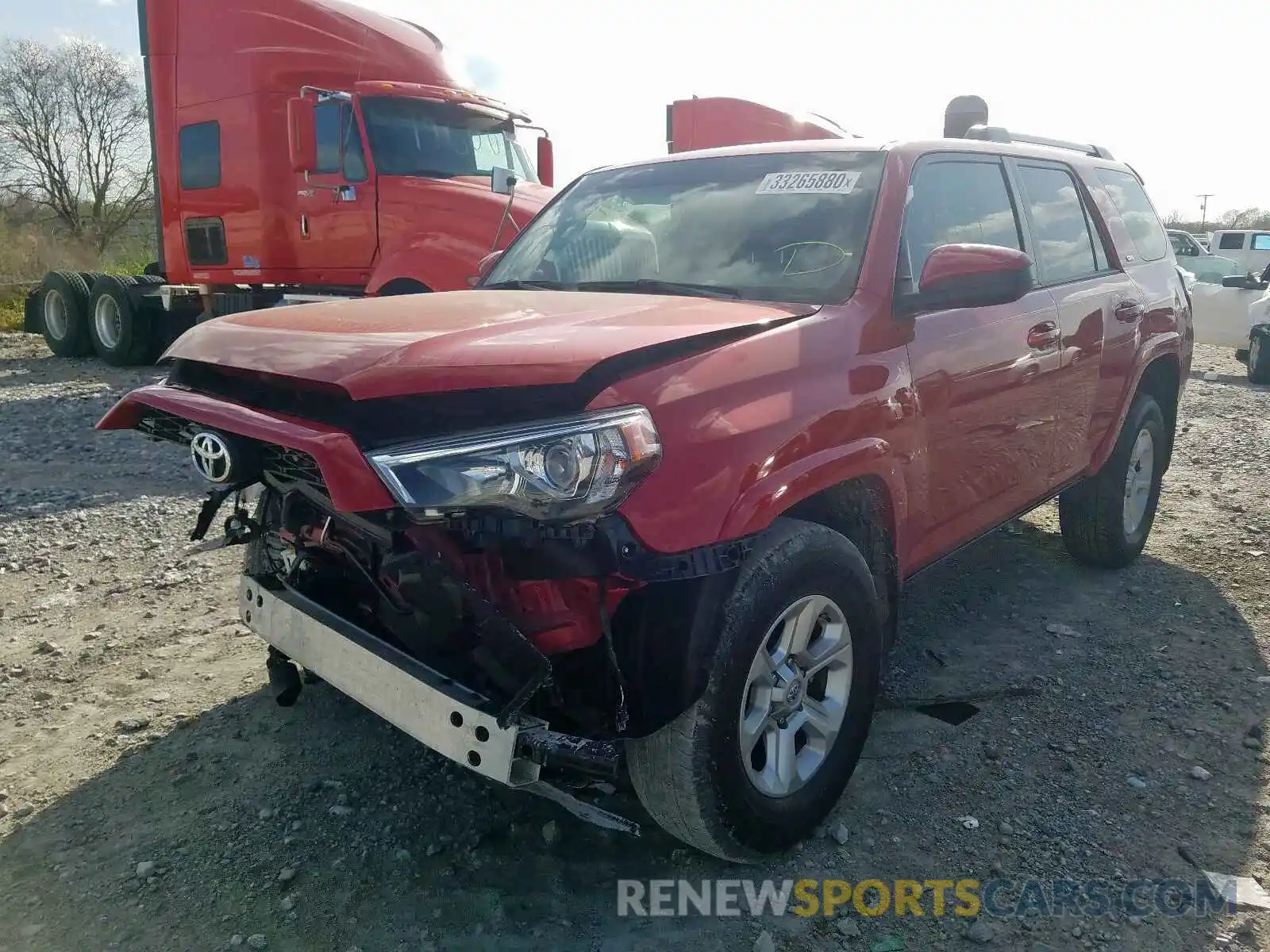 2 Photograph of a damaged car JTEZU5JR9K5196821 TOYOTA 4RUNNER 2019