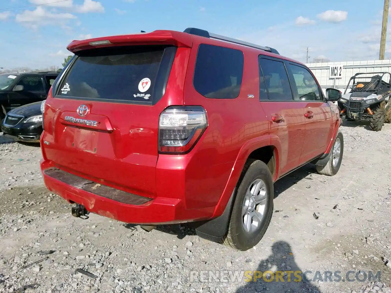 4 Photograph of a damaged car JTEZU5JR9K5196821 TOYOTA 4RUNNER 2019