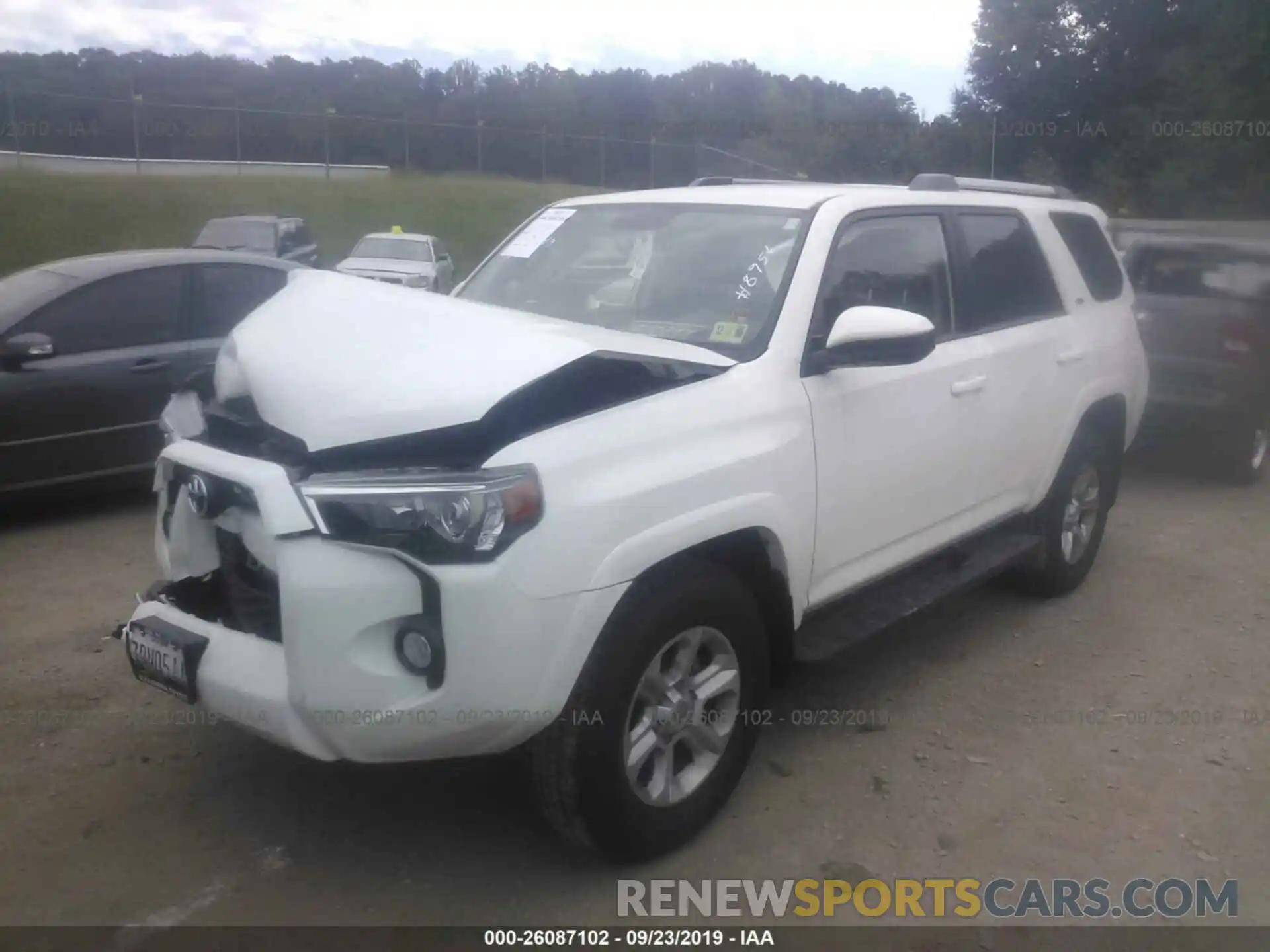 2 Photograph of a damaged car JTEZU5JR9K5198956 TOYOTA 4RUNNER 2019