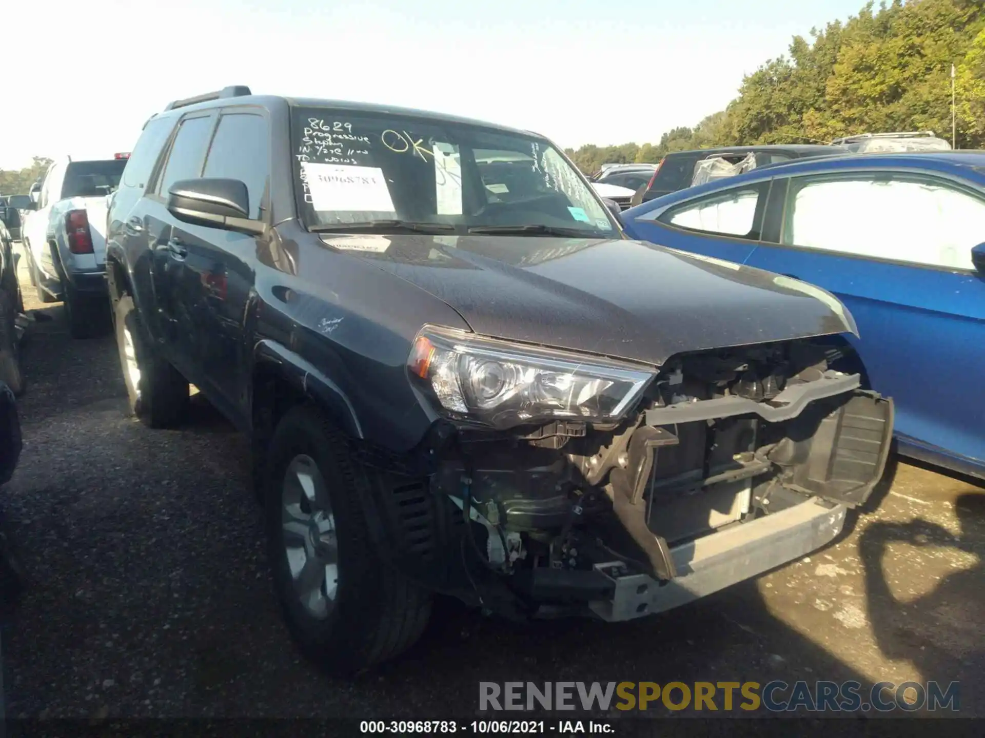 1 Photograph of a damaged car JTEZU5JR9K5202438 TOYOTA 4RUNNER 2019