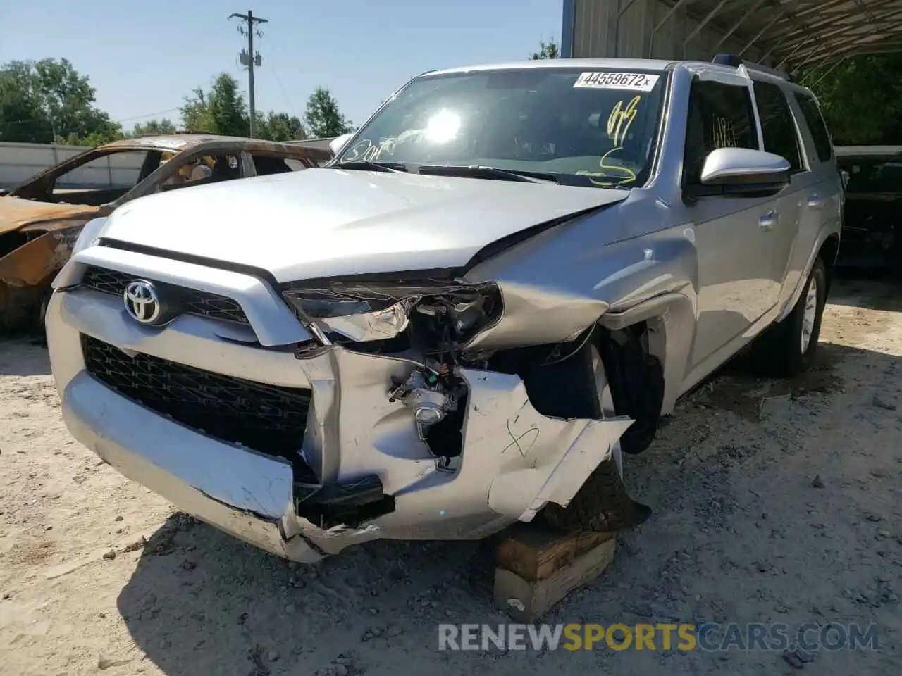 2 Photograph of a damaged car JTEZU5JR9K5205761 TOYOTA 4RUNNER 2019