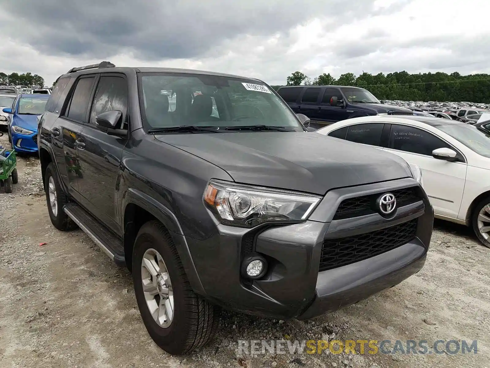 1 Photograph of a damaged car JTEZU5JR9K5206165 TOYOTA 4RUNNER 2019