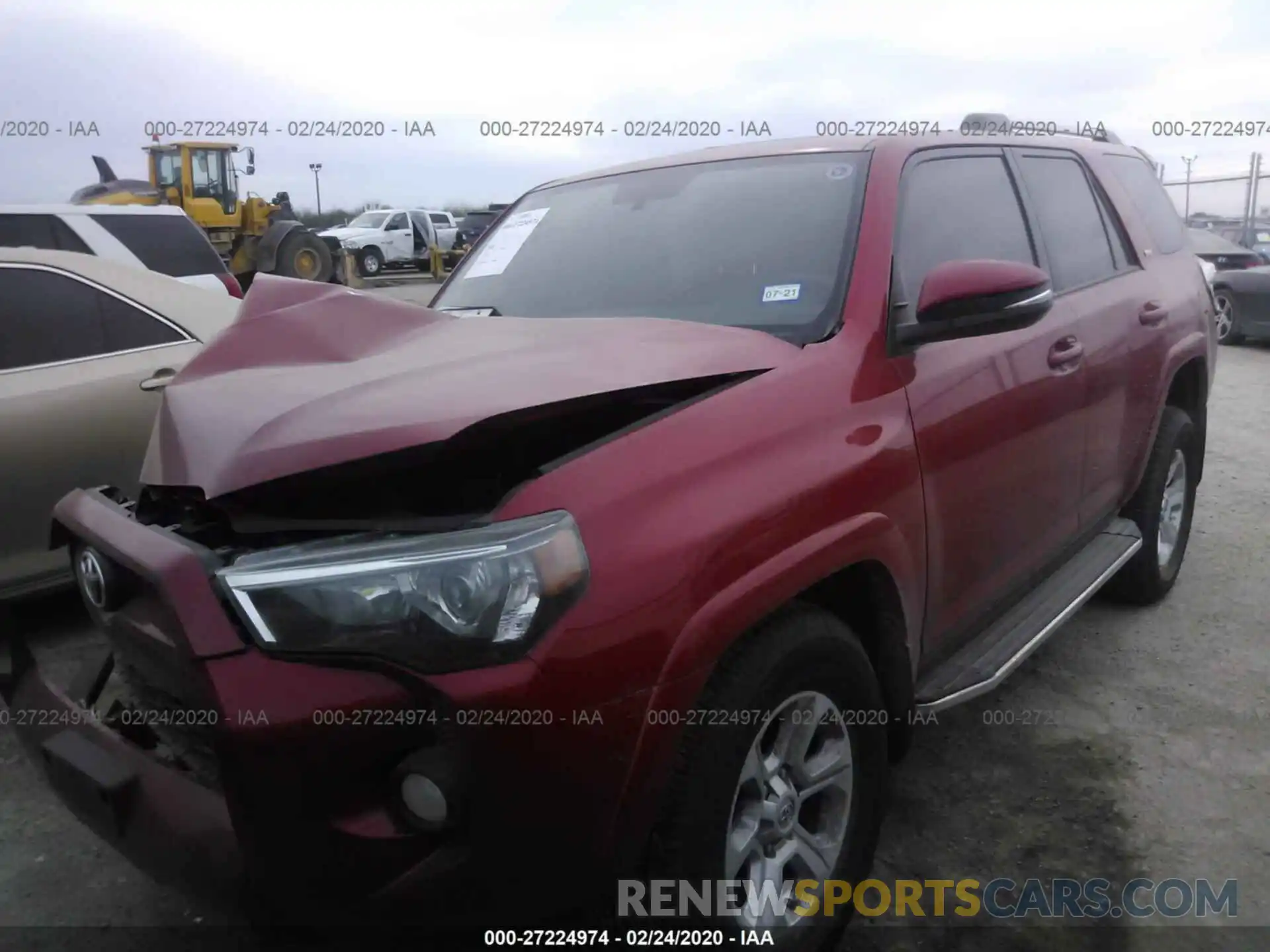 2 Photograph of a damaged car JTEZU5JR9K5209695 TOYOTA 4RUNNER 2019