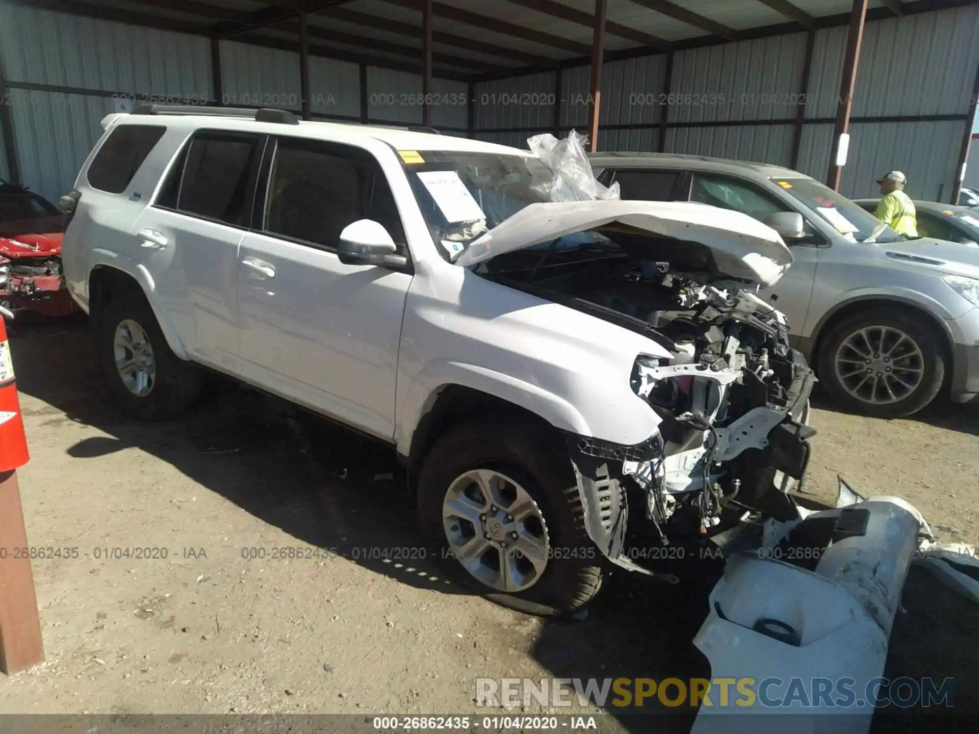 1 Photograph of a damaged car JTEZU5JR9K5210104 TOYOTA 4RUNNER 2019