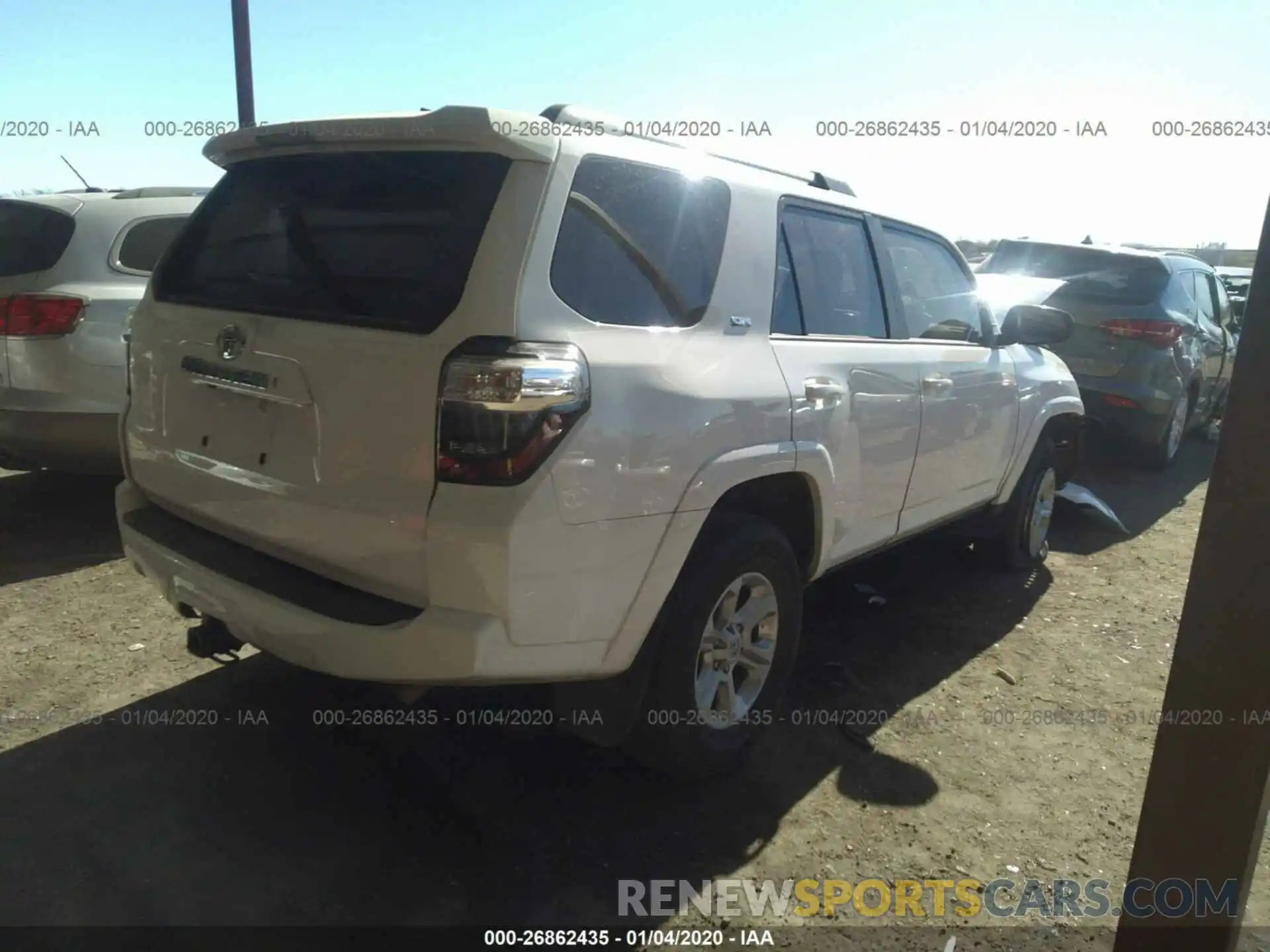 4 Фотография поврежденного автомобиля JTEZU5JR9K5210104 TOYOTA 4RUNNER 2019