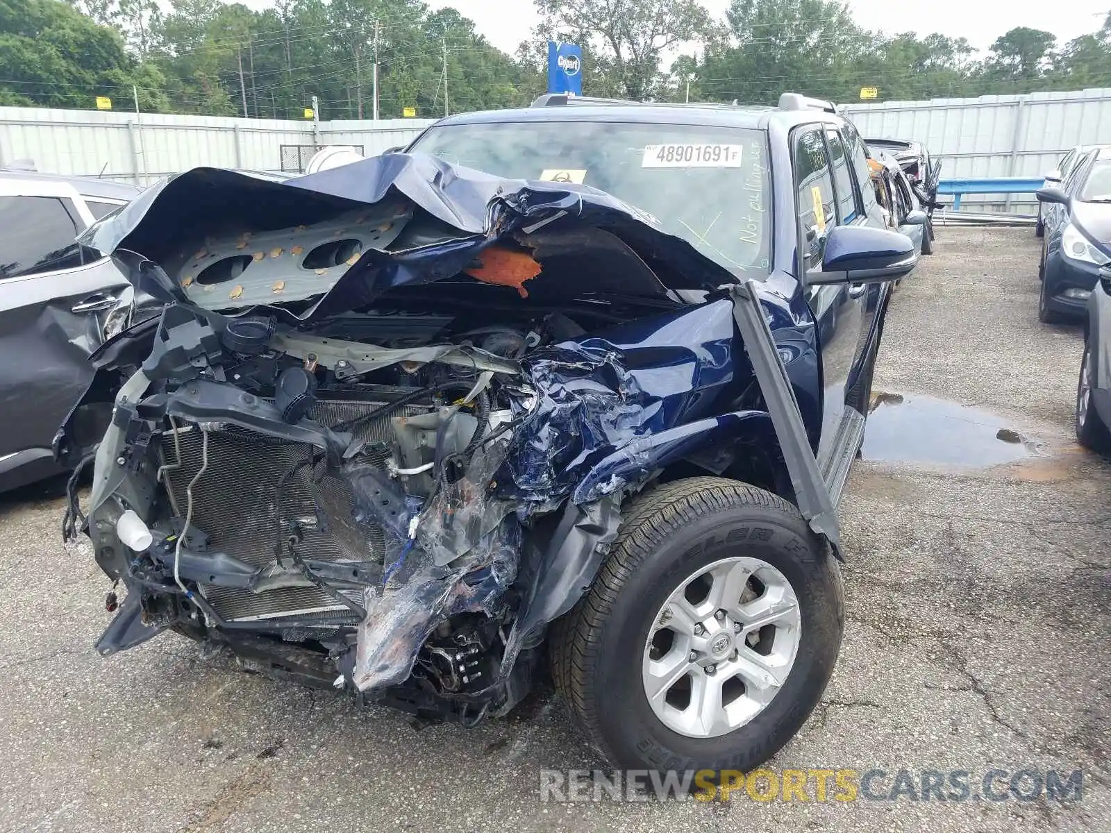 2 Photograph of a damaged car JTEZU5JR9K5212791 TOYOTA 4RUNNER 2019