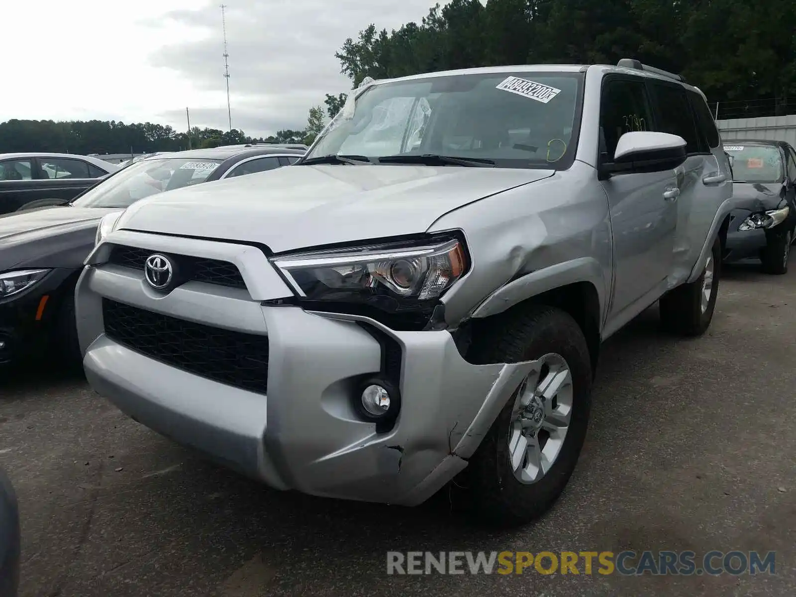 2 Photograph of a damaged car JTEZU5JRXK5193703 TOYOTA 4RUNNER 2019