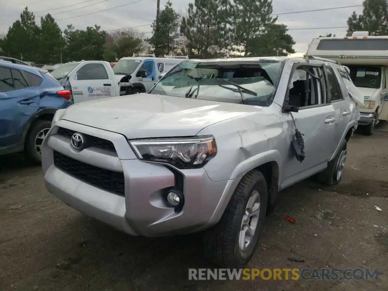 2 Photograph of a damaged car JTEZU5JRXK5194737 TOYOTA 4RUNNER 2019