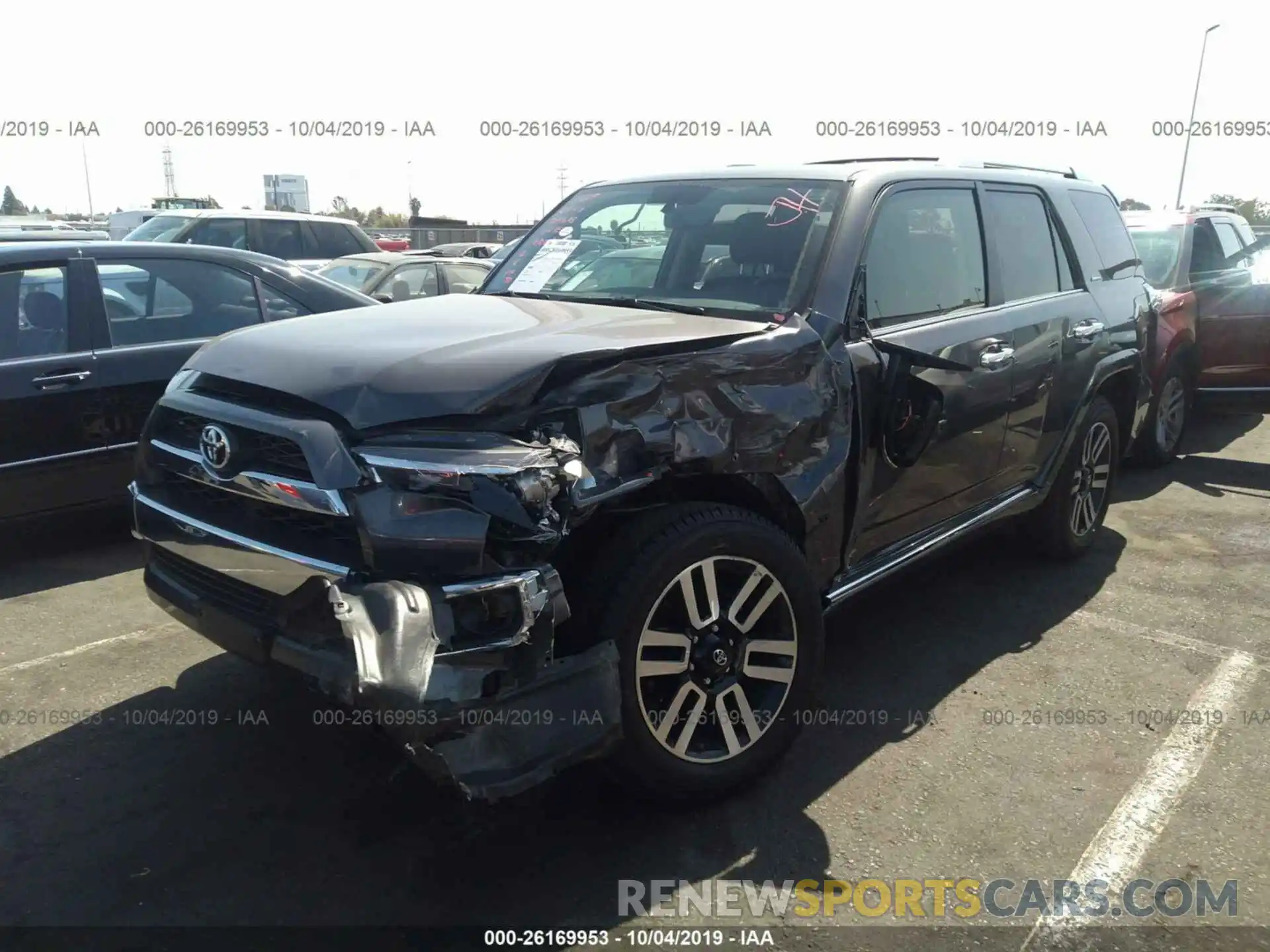 2 Фотография поврежденного автомобиля JTEZU5JRXK5200925 TOYOTA 4RUNNER 2019