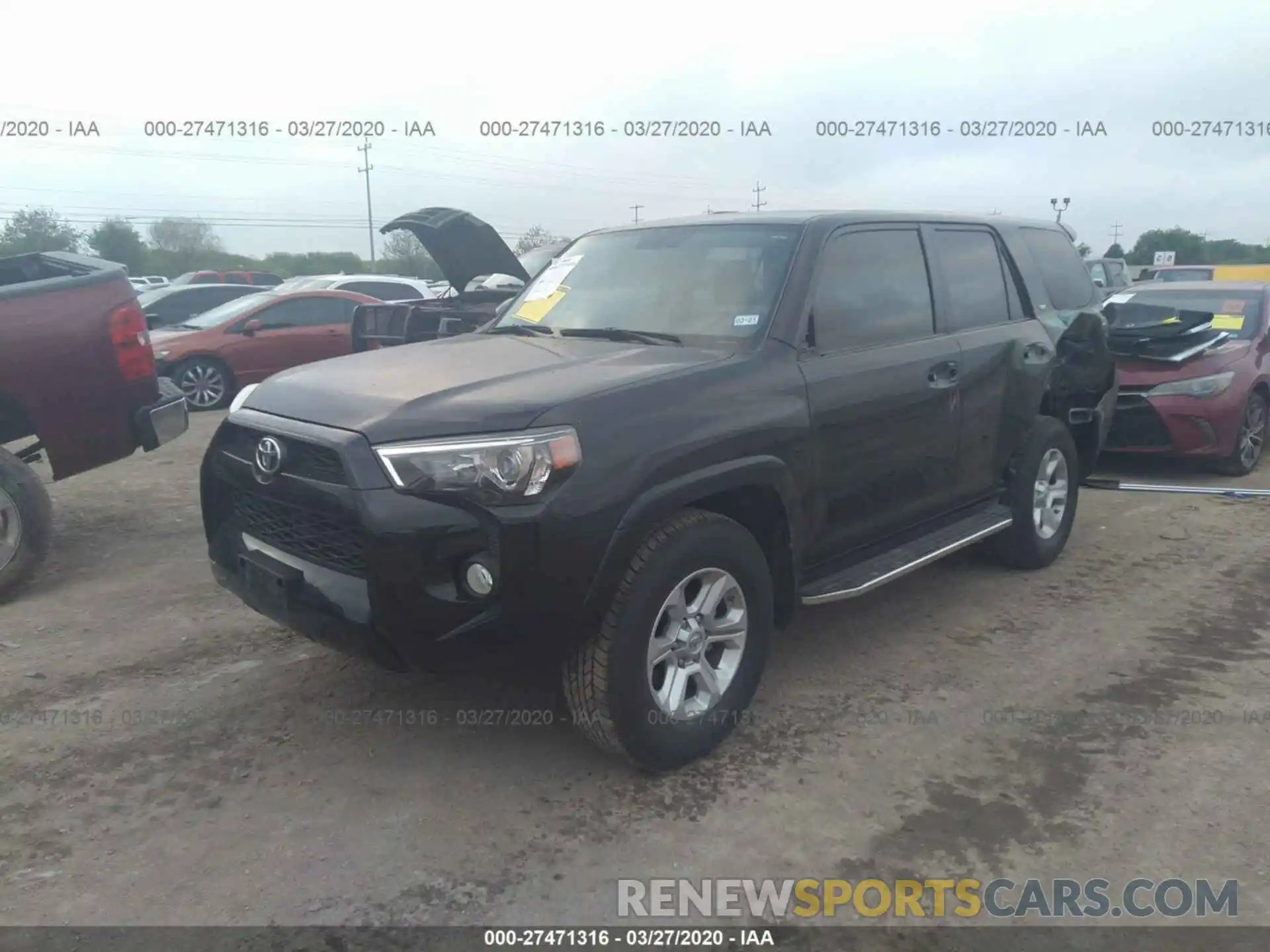 2 Фотография поврежденного автомобиля JTEZU5JRXK5202108 TOYOTA 4RUNNER 2019