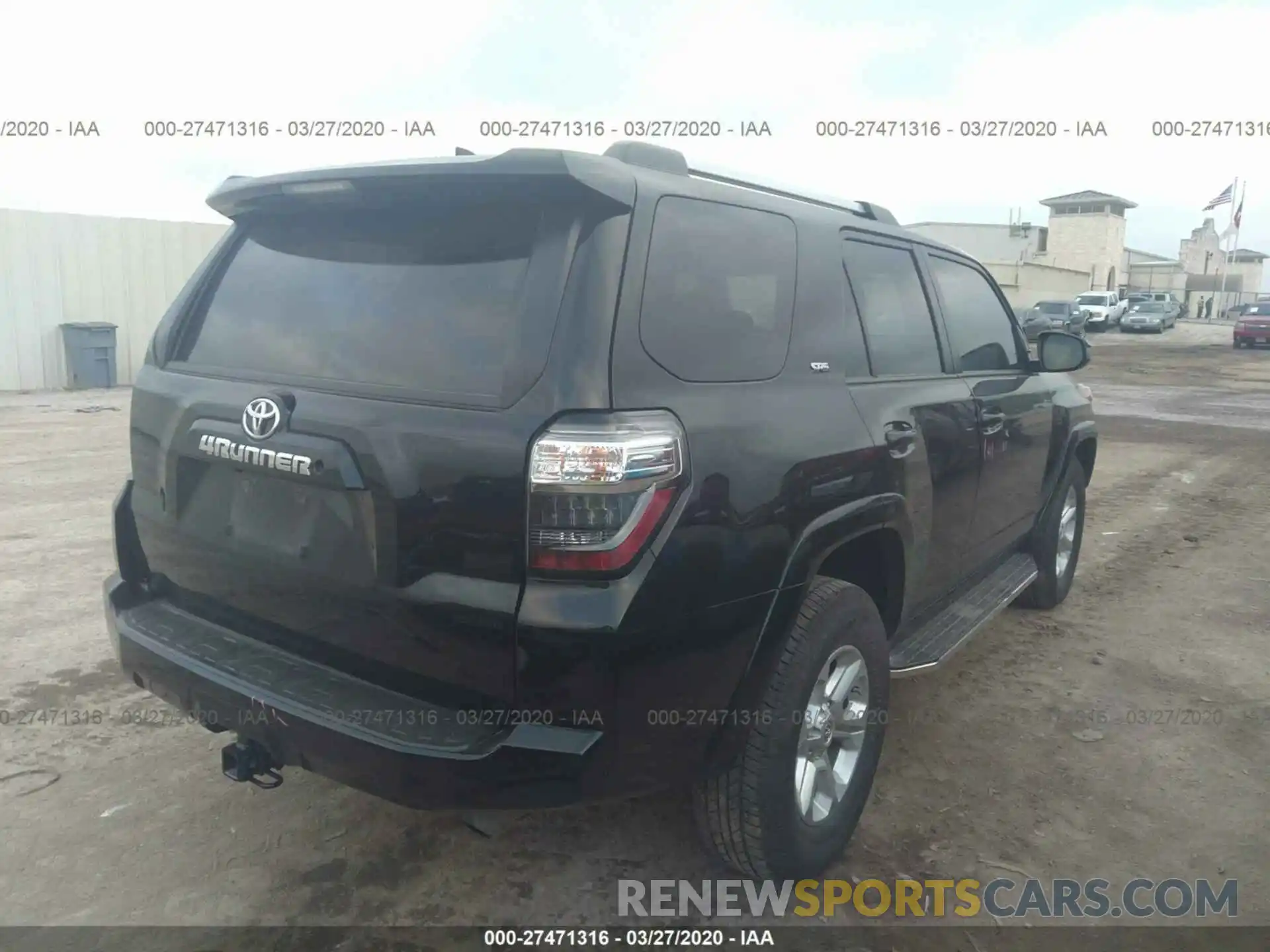 4 Фотография поврежденного автомобиля JTEZU5JRXK5202108 TOYOTA 4RUNNER 2019