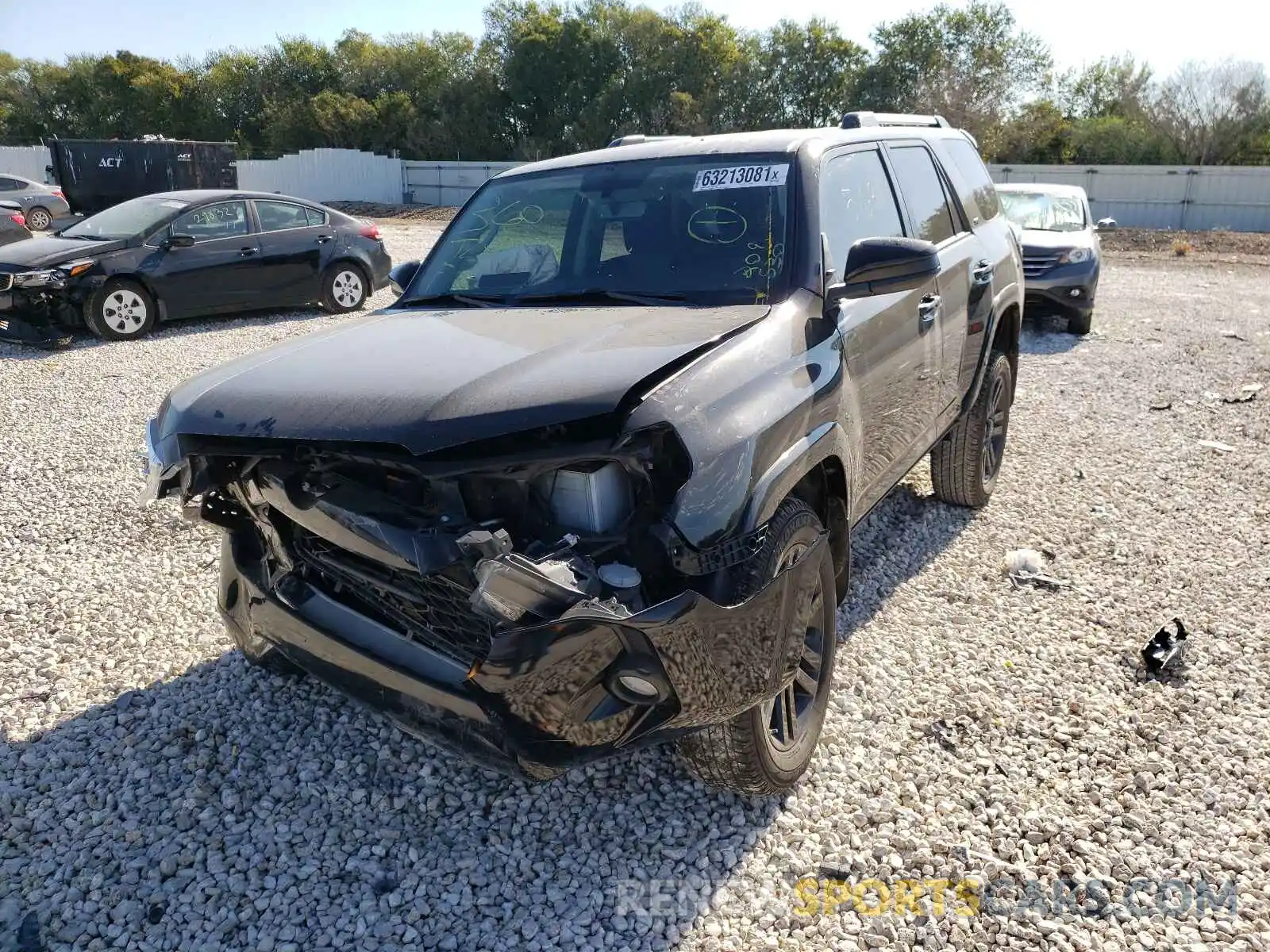 2 Photograph of a damaged car JTEZU5JRXK5209530 TOYOTA 4RUNNER 2019