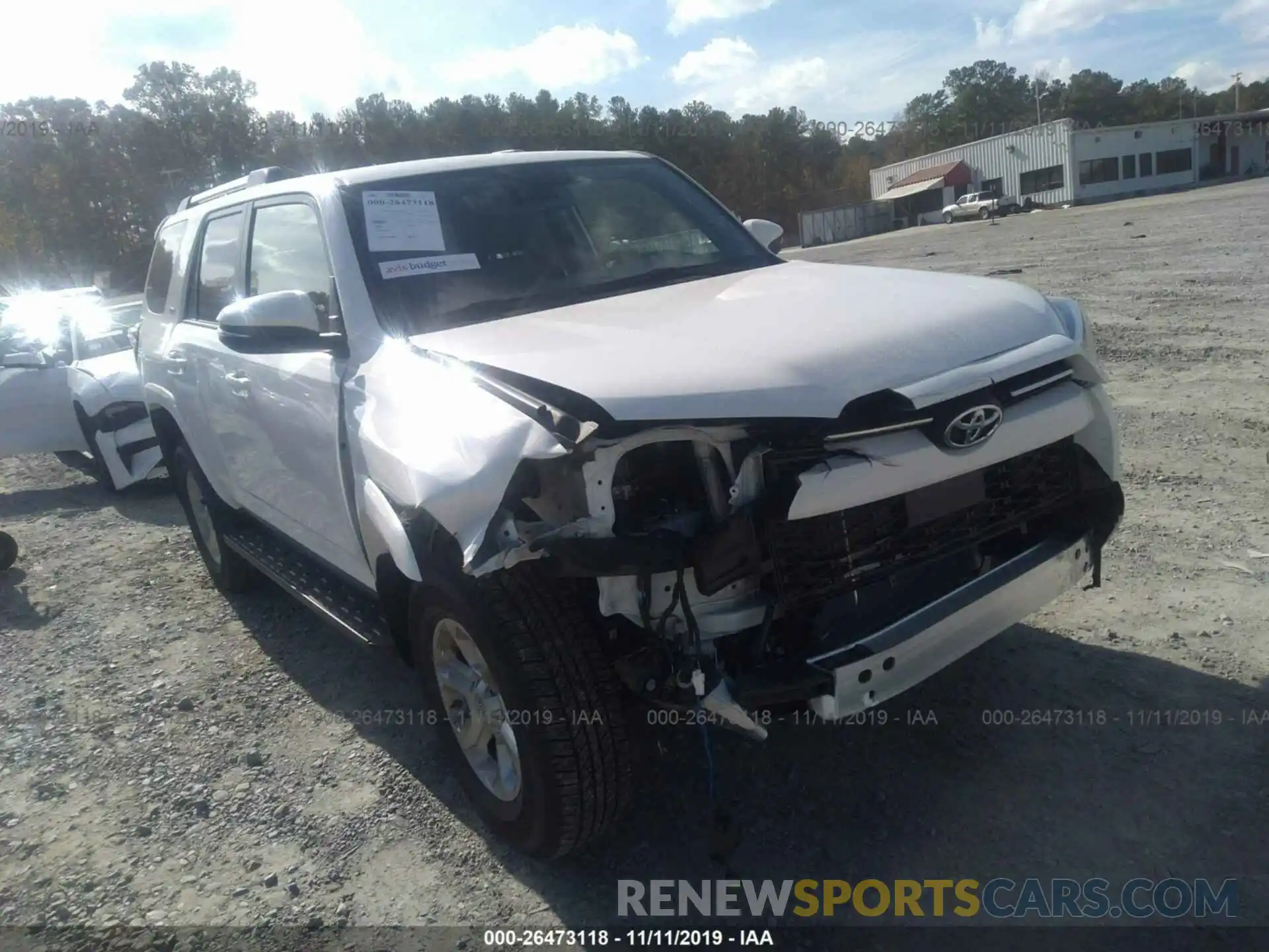 1 Photograph of a damaged car JTEBU5JR0L5743963 TOYOTA 4RUNNER 2020