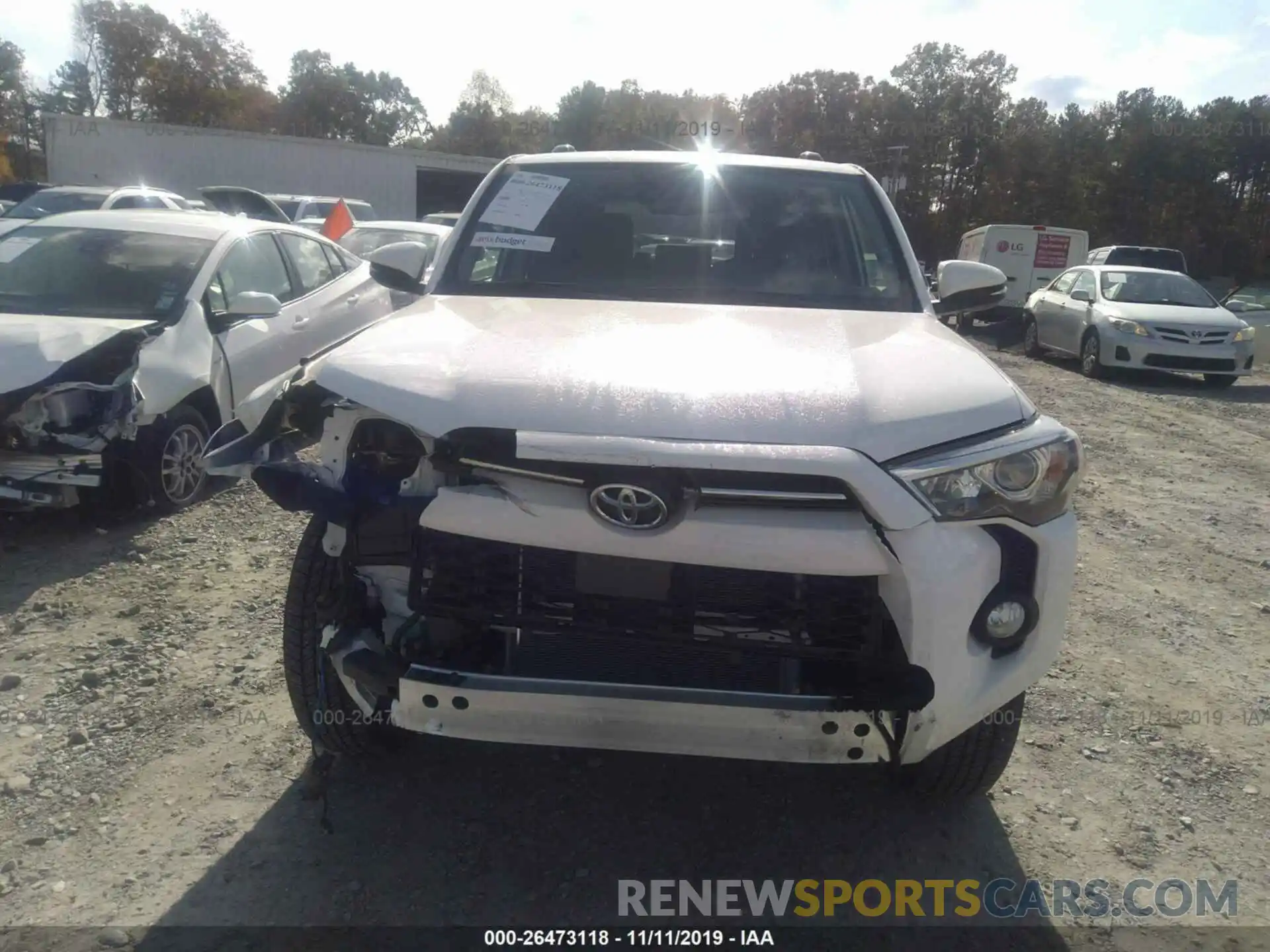 6 Photograph of a damaged car JTEBU5JR0L5743963 TOYOTA 4RUNNER 2020