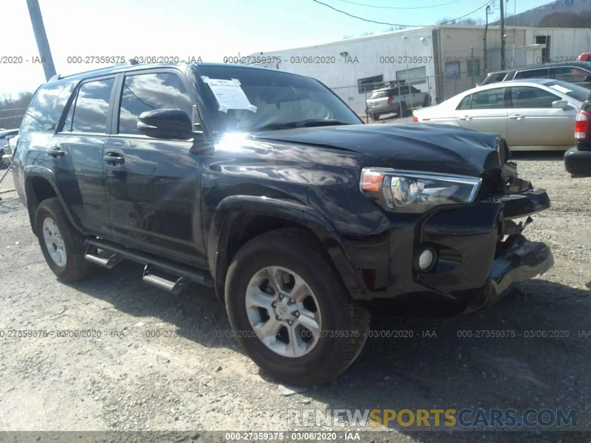 1 Photograph of a damaged car JTEBU5JR0L5745678 TOYOTA 4RUNNER 2020