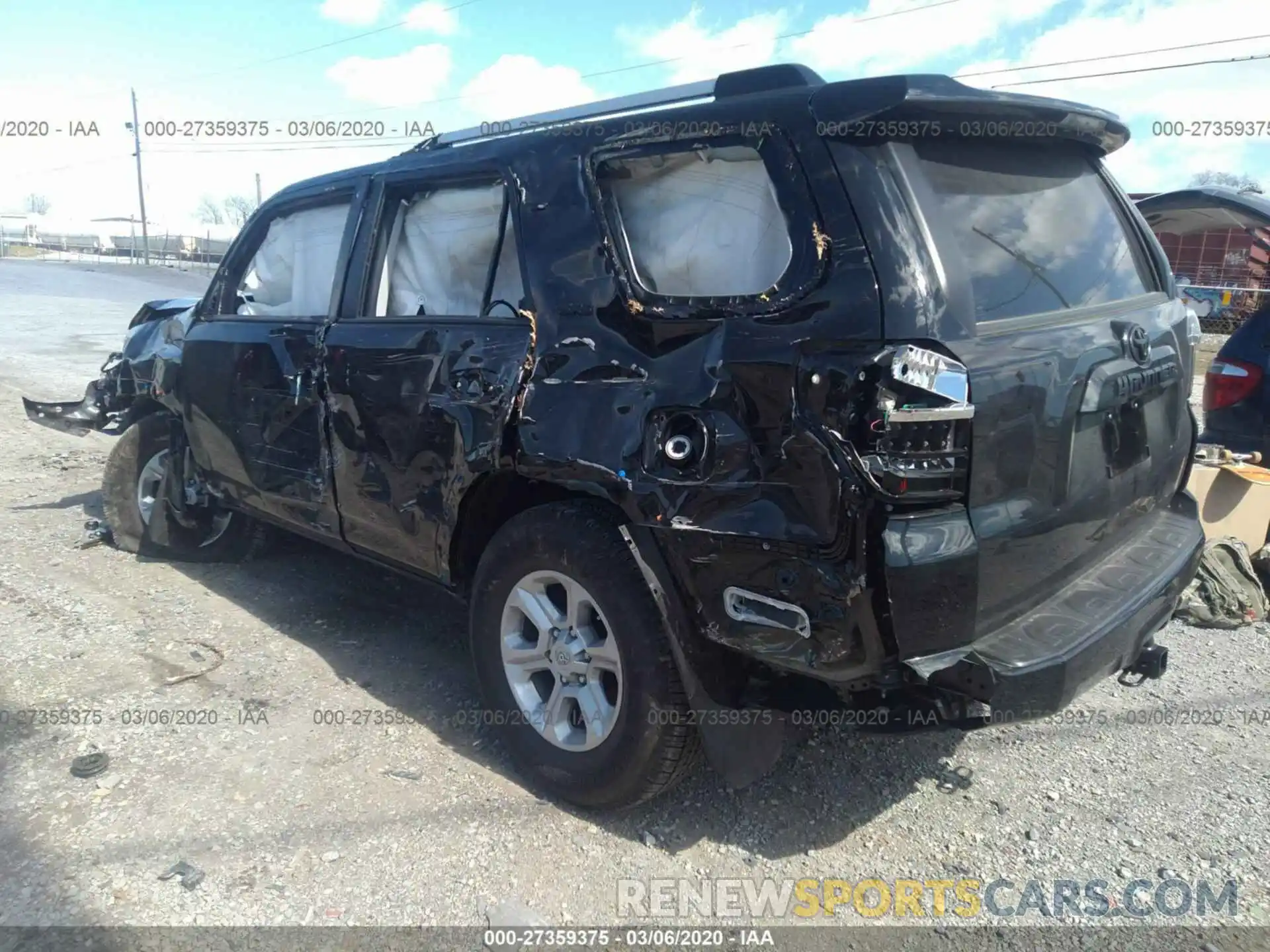 3 Photograph of a damaged car JTEBU5JR0L5745678 TOYOTA 4RUNNER 2020