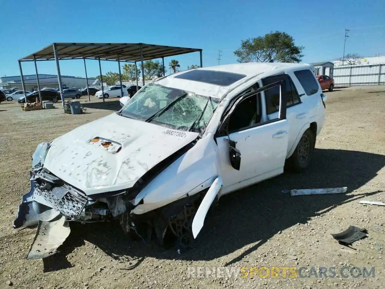 2 Photograph of a damaged car JTEBU5JR0L5749343 TOYOTA 4RUNNER 2020