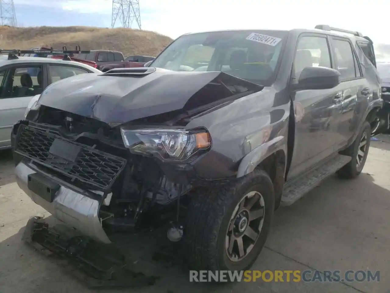 2 Photograph of a damaged car JTEBU5JR0L5773044 TOYOTA 4RUNNER 2020