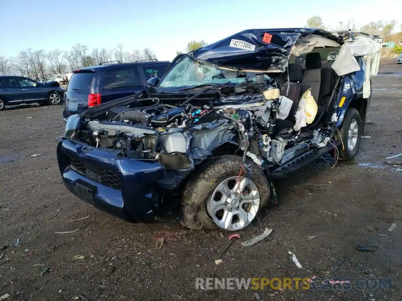 2 Photograph of a damaged car JTEBU5JR0L5782309 TOYOTA 4RUNNER 2020