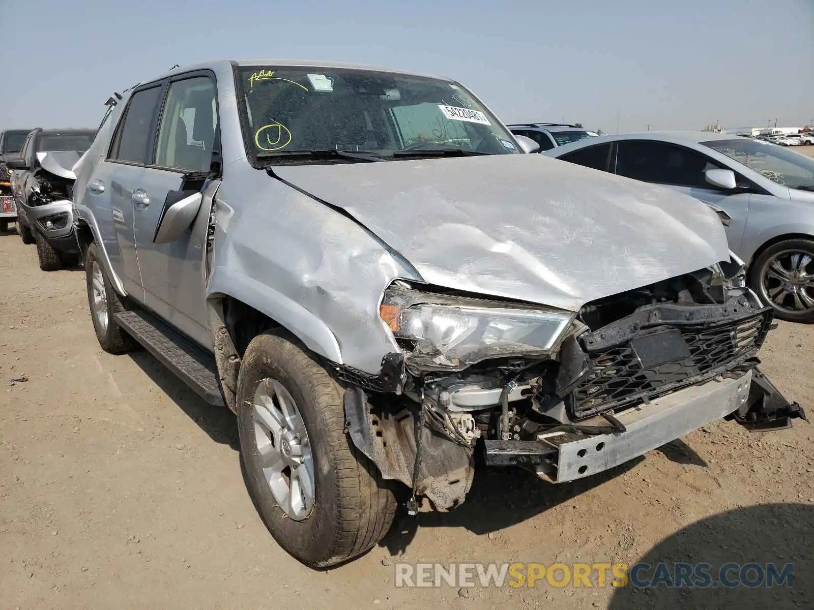 1 Photograph of a damaged car JTEBU5JR0L5784027 TOYOTA 4RUNNER 2020