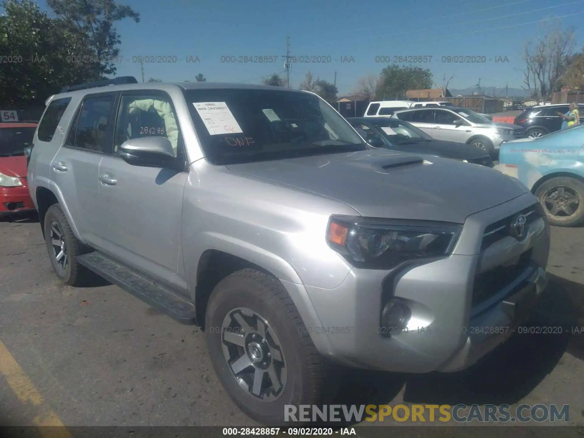 1 Photograph of a damaged car JTEBU5JR0L5788126 TOYOTA 4RUNNER 2020