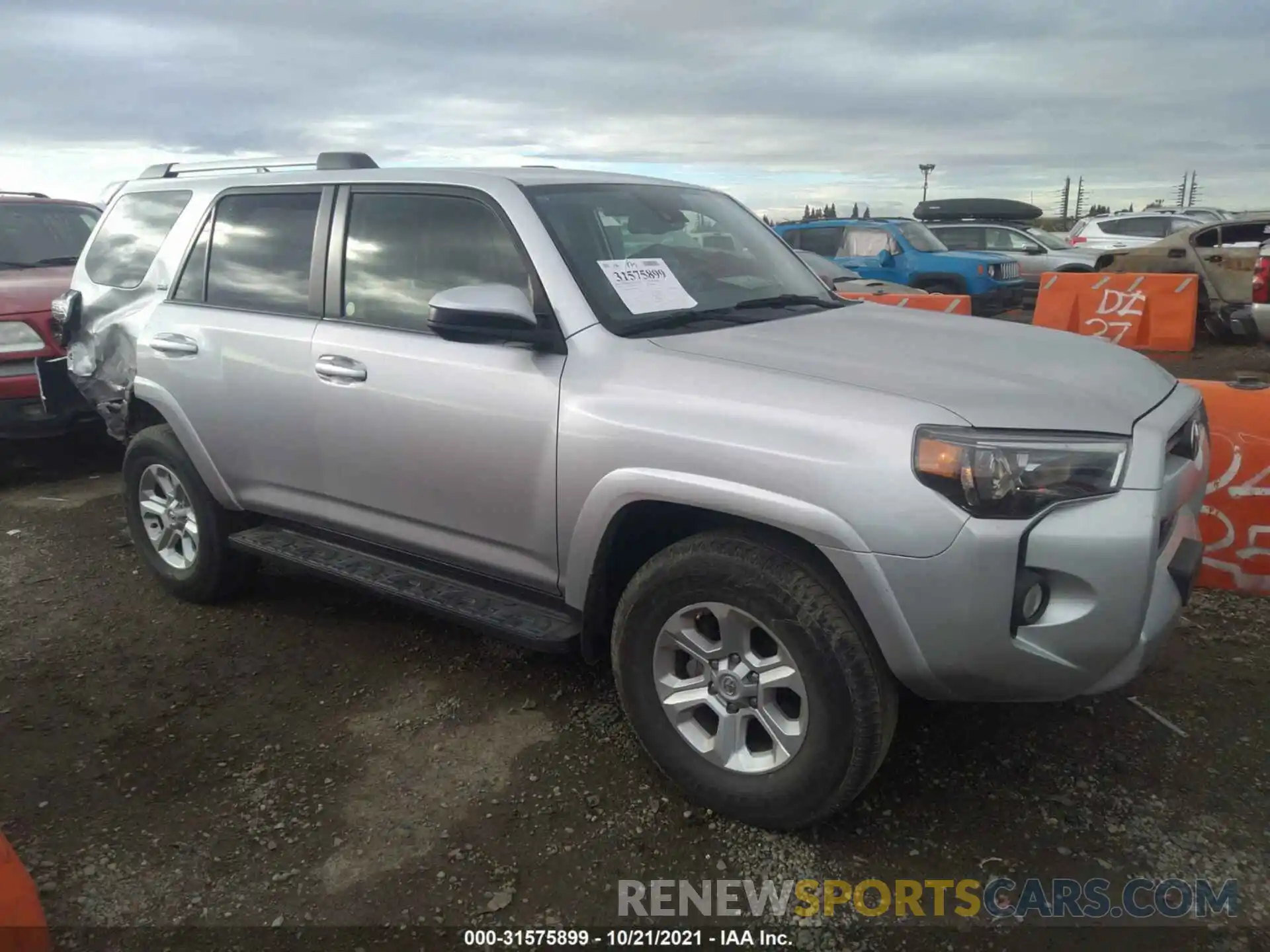 1 Photograph of a damaged car JTEBU5JR0L5788658 TOYOTA 4RUNNER 2020