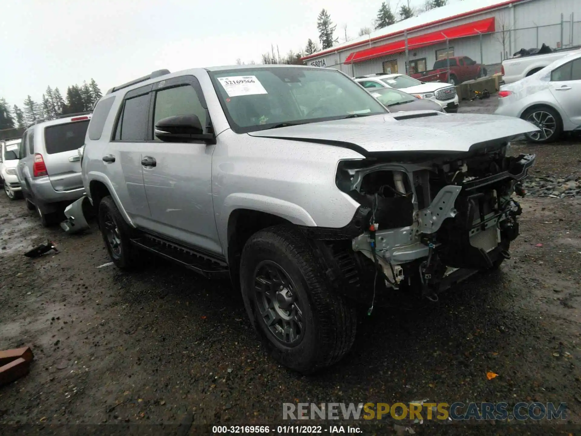 1 Photograph of a damaged car JTEBU5JR0L5820816 TOYOTA 4RUNNER 2020