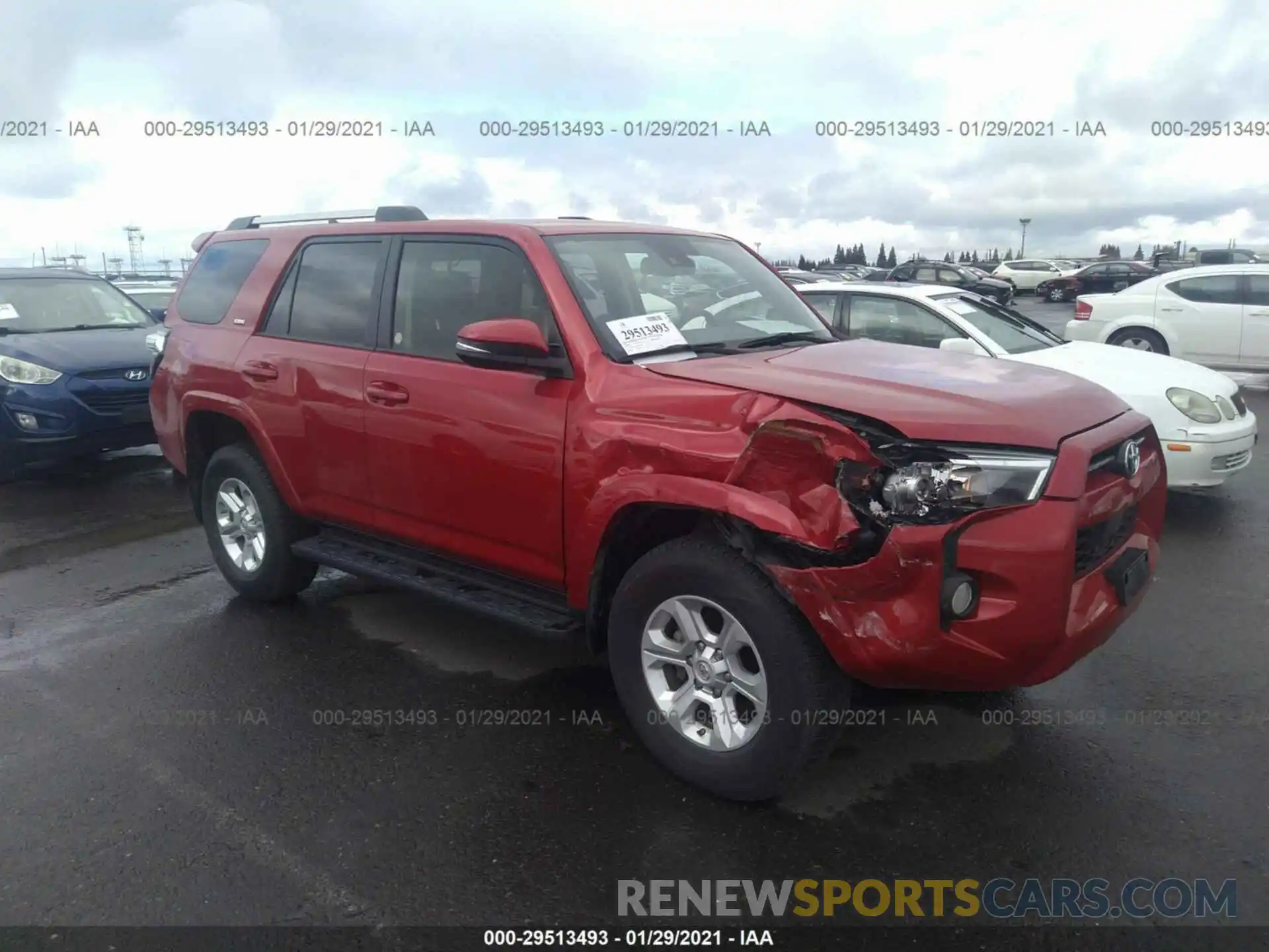 1 Photograph of a damaged car JTEBU5JR1L5745379 TOYOTA 4RUNNER 2020