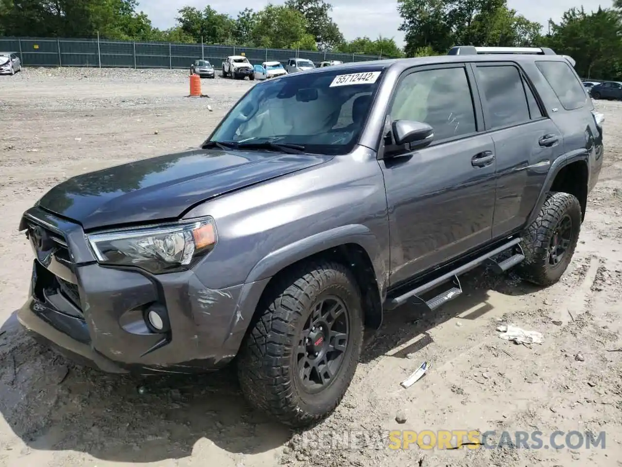 2 Фотография поврежденного автомобиля JTEBU5JR1L5747942 TOYOTA 4RUNNER 2020