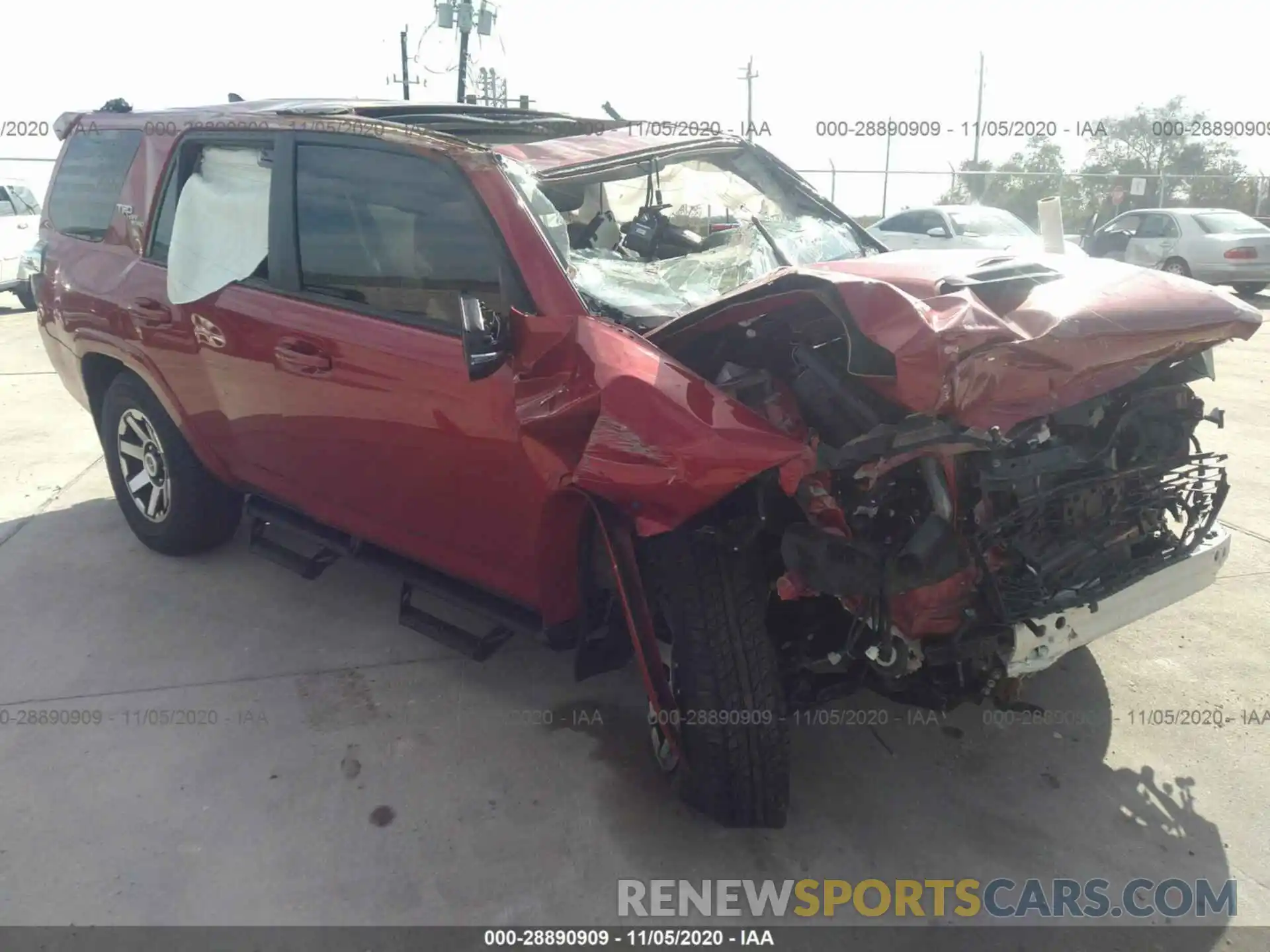 1 Photograph of a damaged car JTEBU5JR1L5814183 TOYOTA 4RUNNER 2020