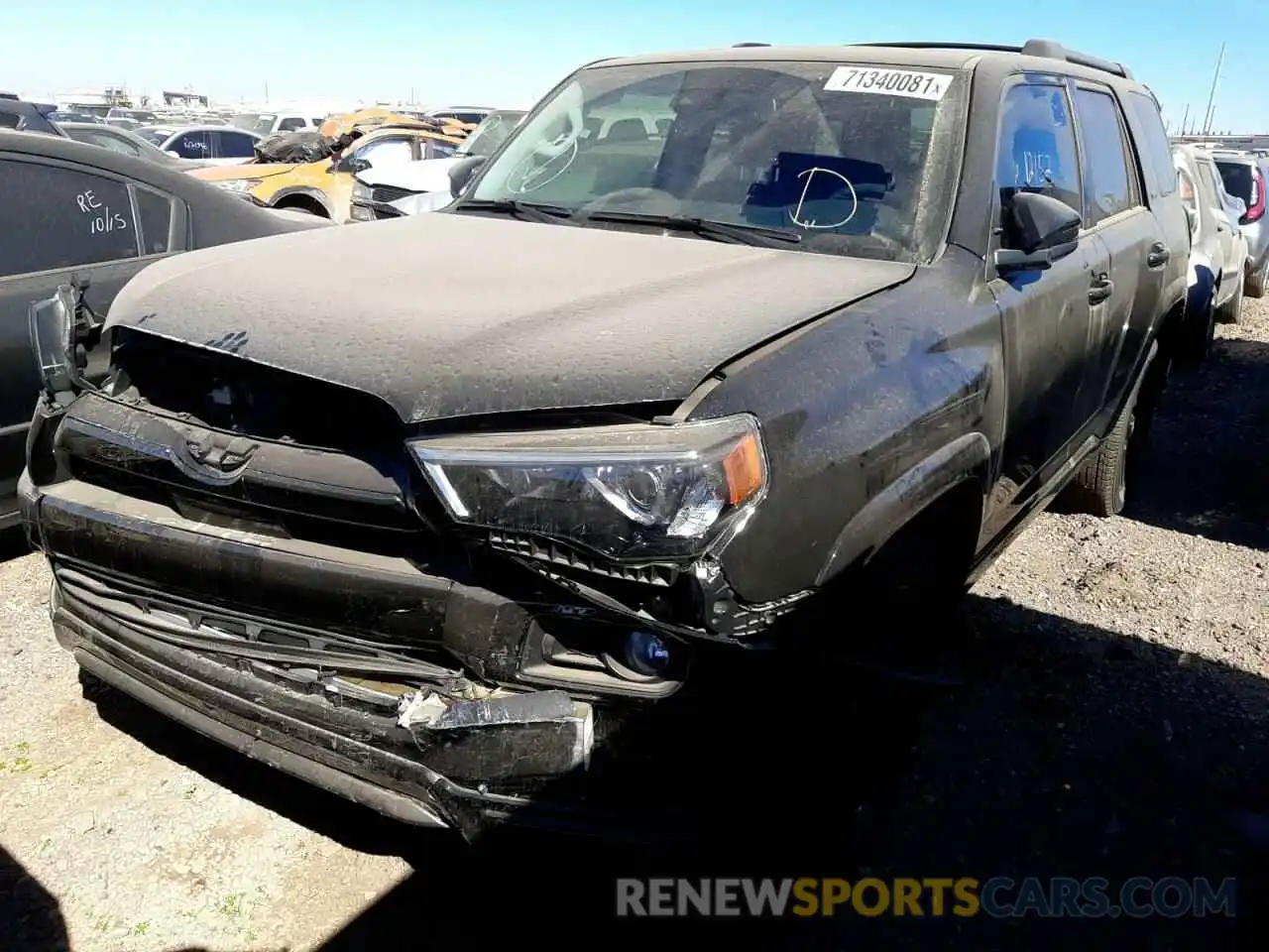 2 Photograph of a damaged car JTEBU5JR1L5815107 TOYOTA 4RUNNER 2020