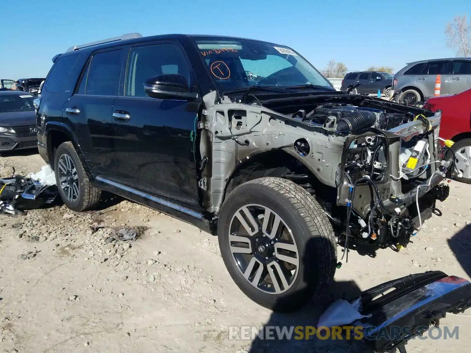 1 Photograph of a damaged car JTEBU5JR1L5824986 TOYOTA 4RUNNER 2020